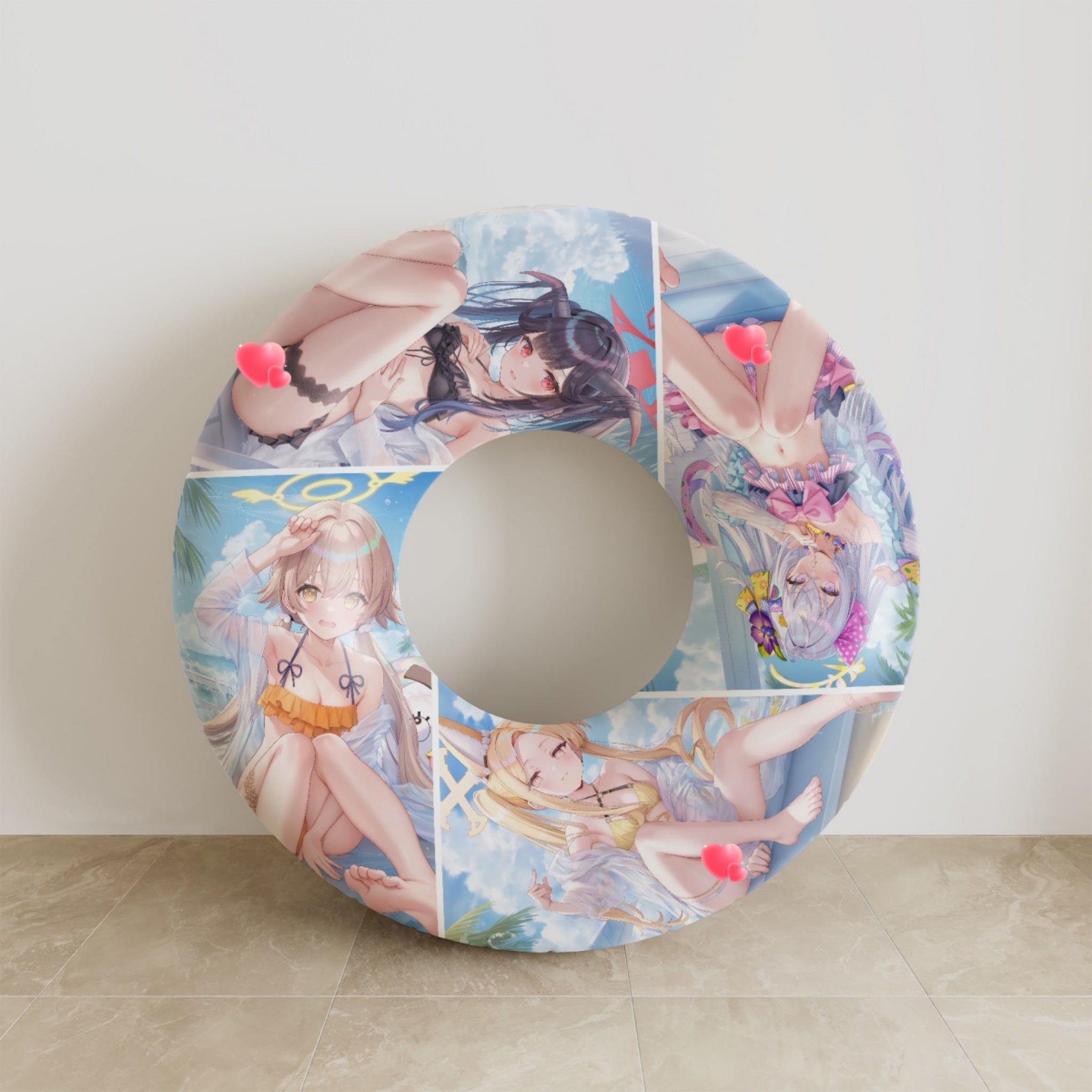 Hifumi, Fuuka, Azusa, Seia - Anime Swim Ring Fan-Art Edition
