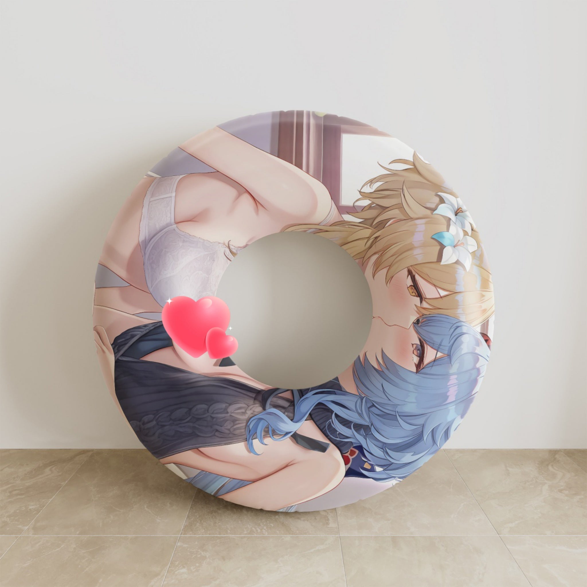 Lumine & Ganyu - Anime Swim Ring Fan-Art Edition