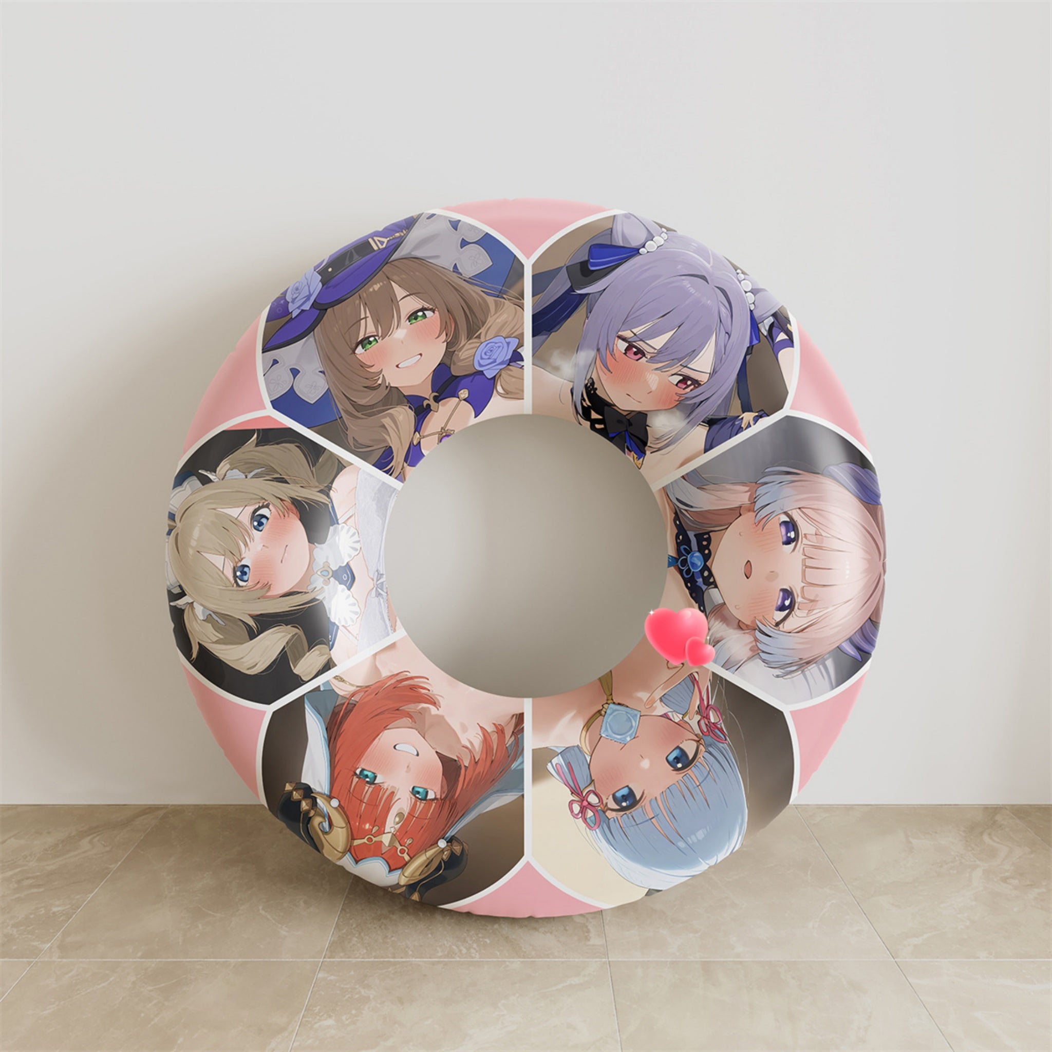 Nilou, Barbara, Lisa, Keqing, Kokomi, Ayaka - Anime Swim Ring Fan-Art Edition