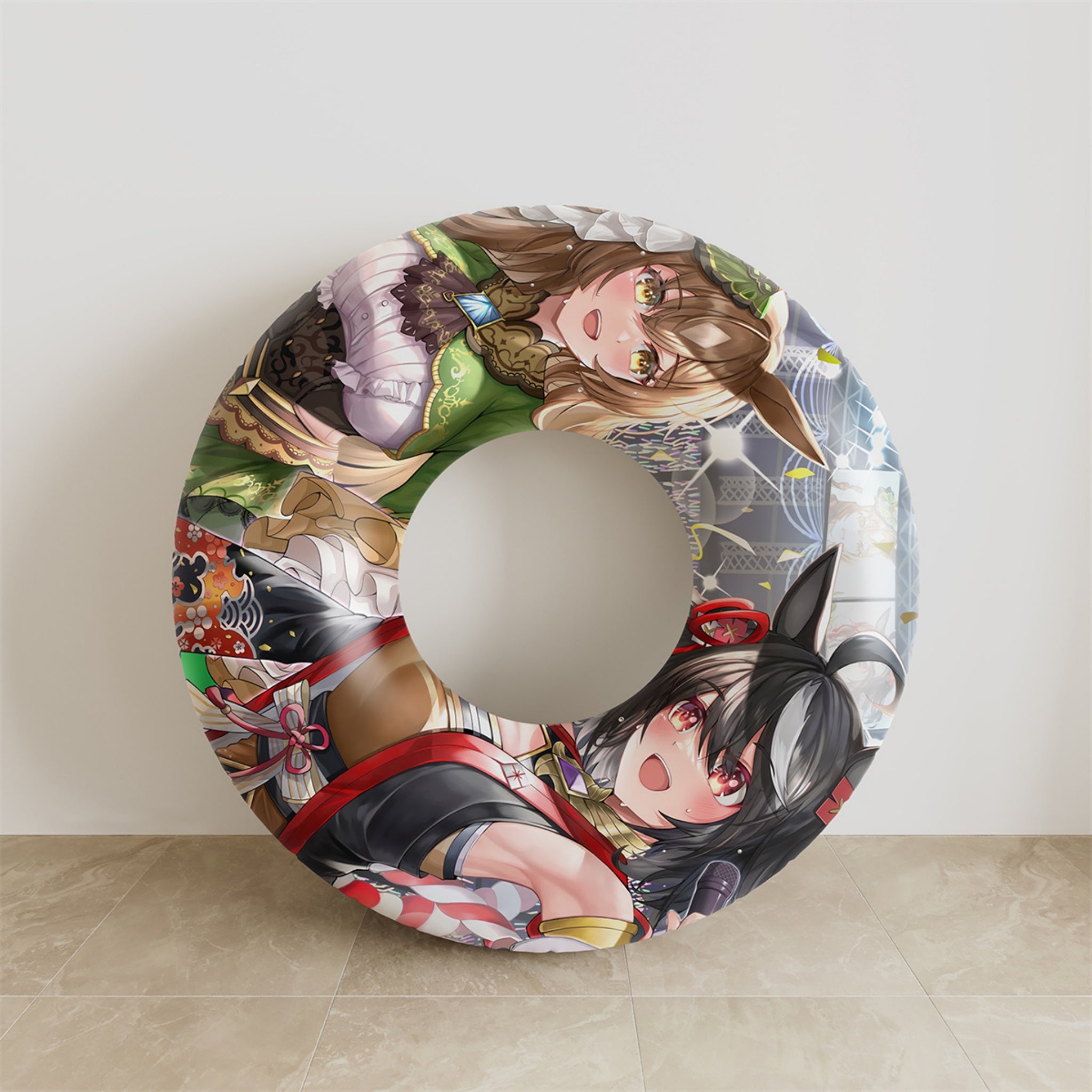 Kitasan black & satono diamond (Racing Outfit) - Anime Swim Ring Fan-Art Edition