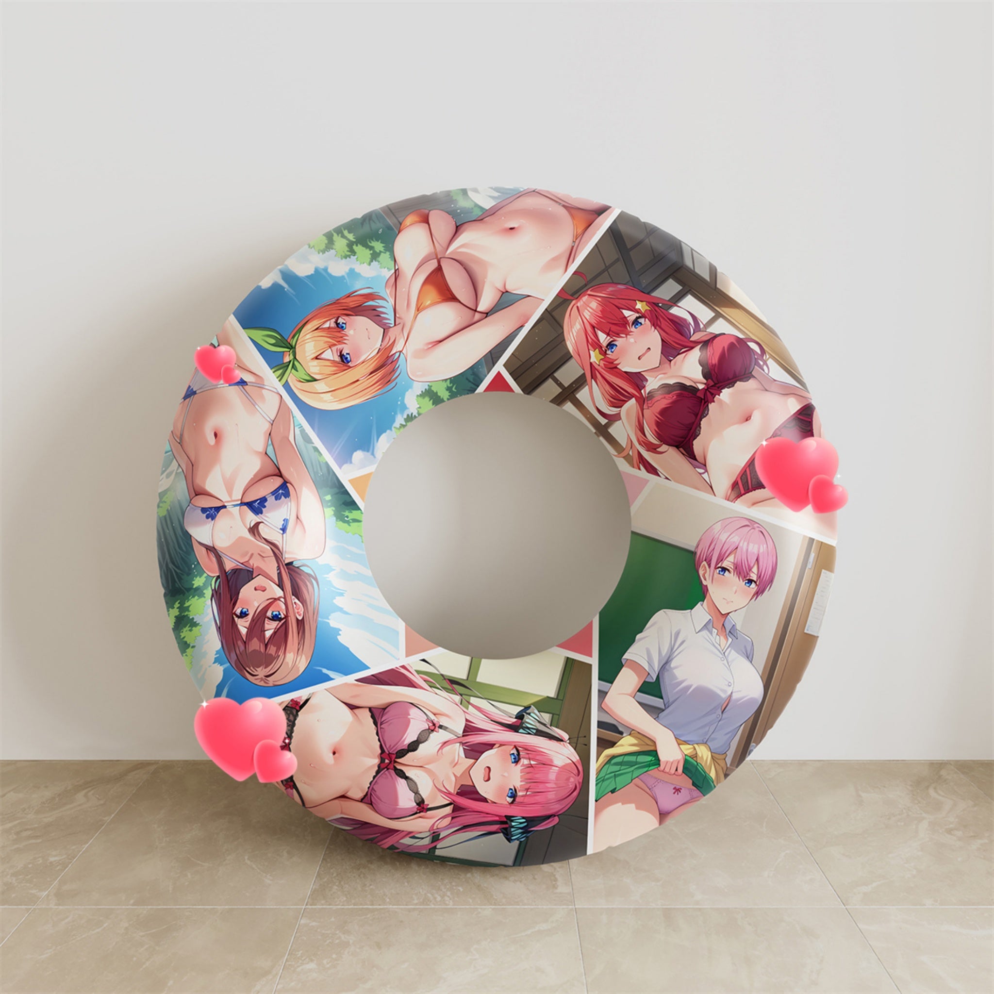 Ichika, Nino, Miku, Yotsuba, Itsuki Nakano - Anime Swim Ring Fan-Art Edition