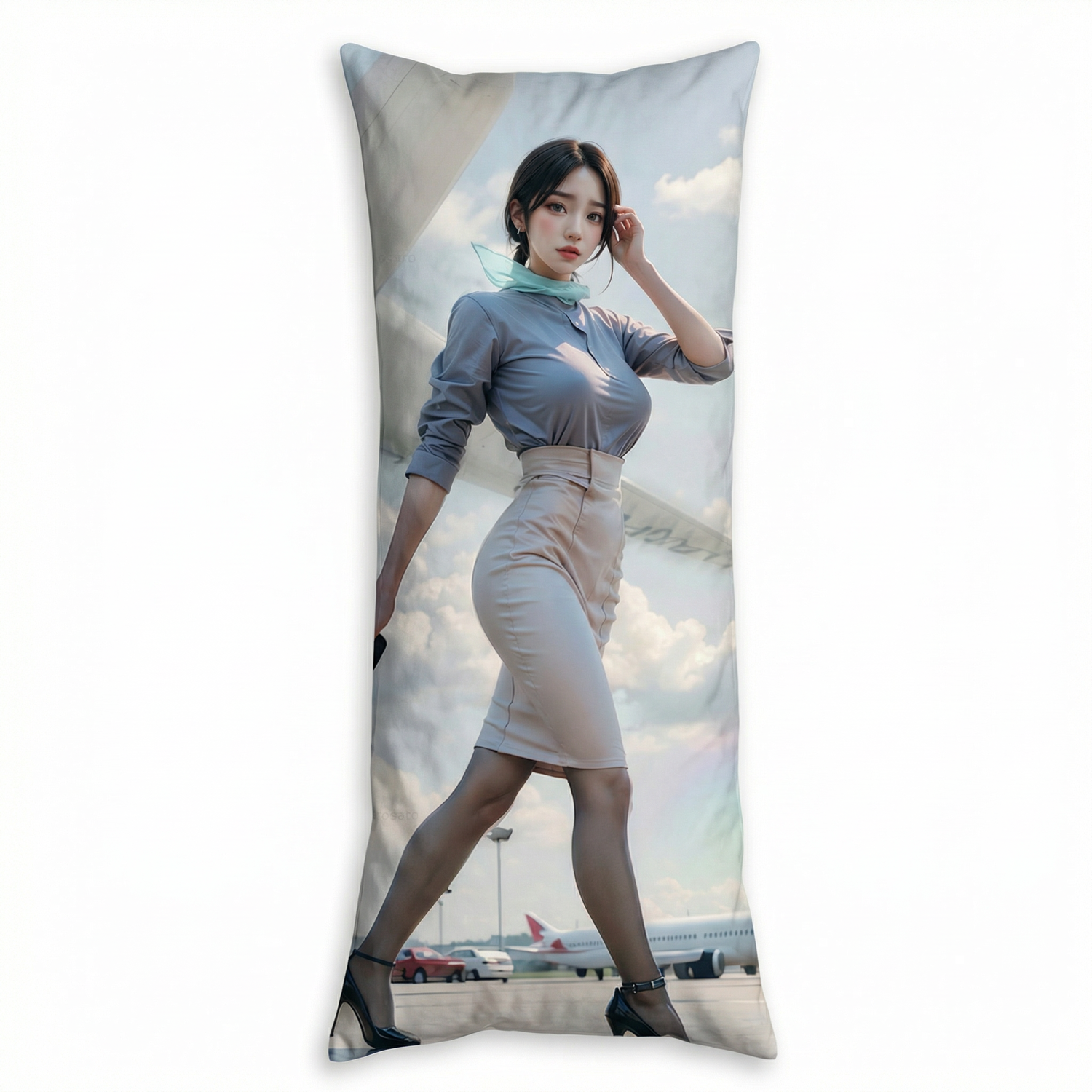 Korean Stewardess Uniform Dakimakura - AnimePillow Original