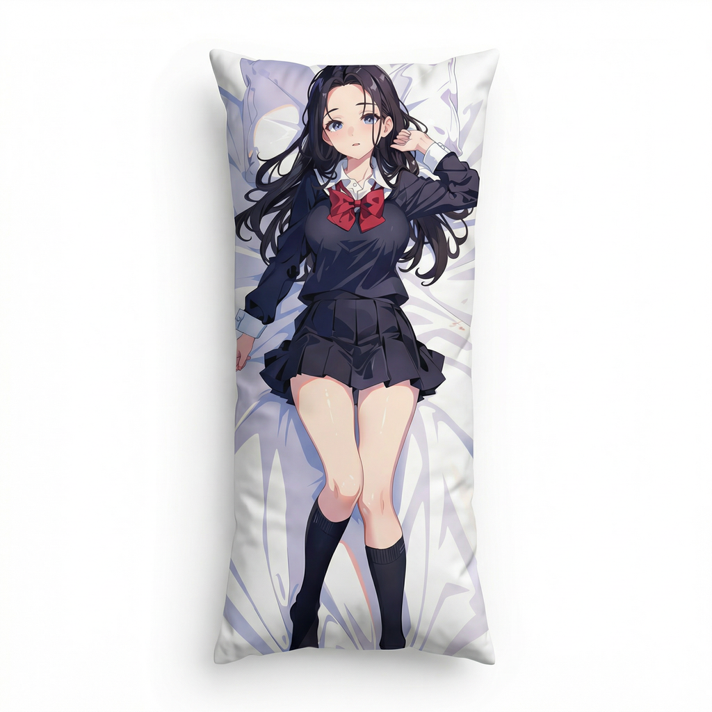 Long Black Hair JK Dakimakura - AnimePillow Original