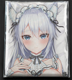 Shion (White Hair Maid Catgirl) - Anime Pillowcase Fan-Art Edition