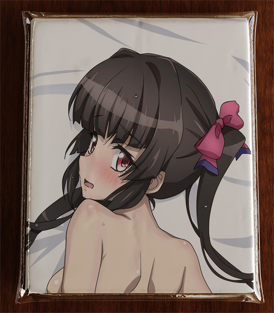 Shirabe Tsukuyomi (Version mit weißem Badeanzug und Strümpfen) – AnimePillow-Fan-Art-Edition