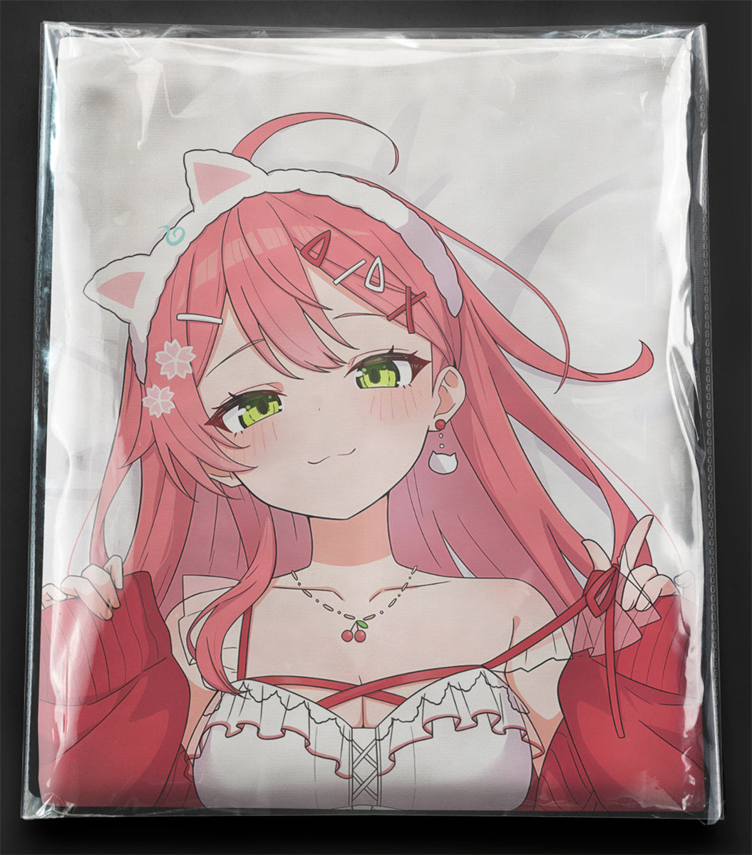 Sakura Miko (Red Sweater Ver.) - Anime Pillowcase Fan-Art Edition