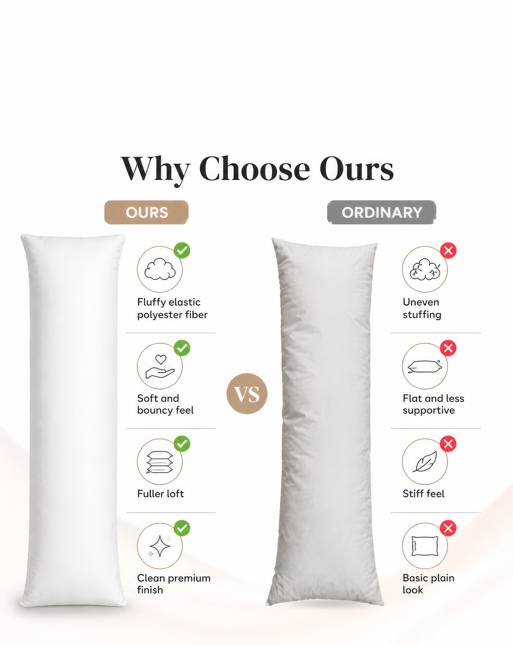 Inner Body Pillow (160cm*50cm)