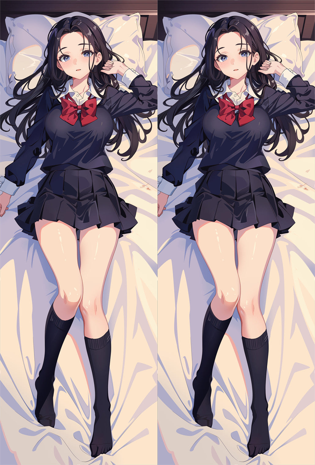 Long Black Hair JK Dakimakura - AnimePillow Original