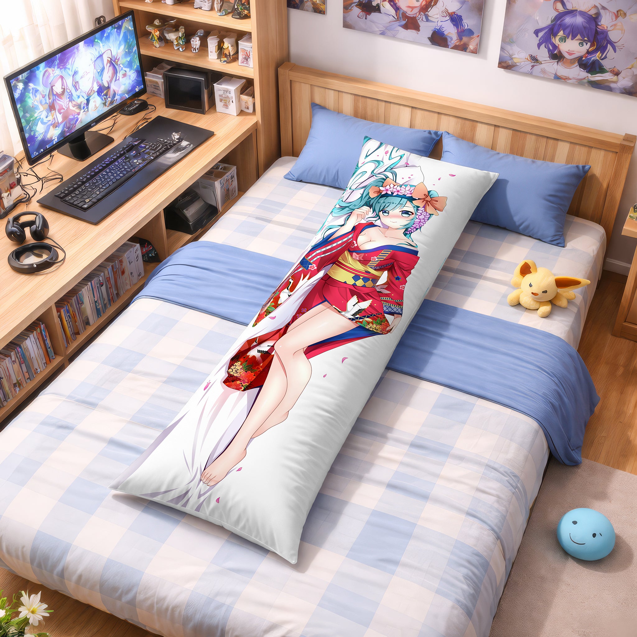 Hatsune Miku (Wafuku/Kimono Ver.) - AnimePillow Fan-Art Edition
