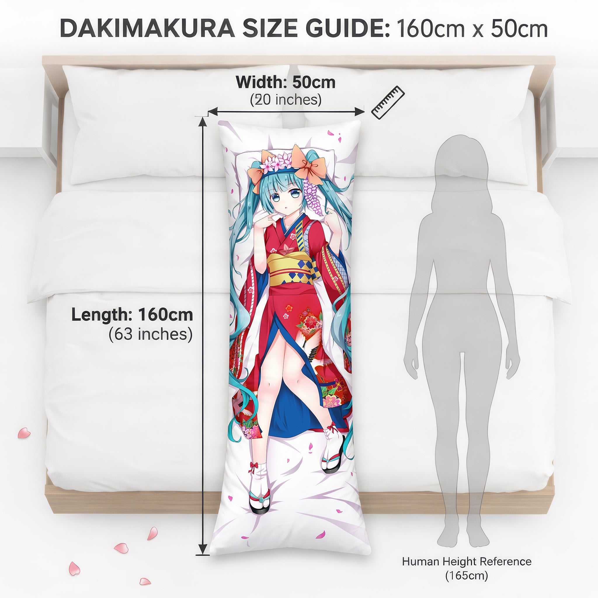 Hatsune Miku (Wafuku/Kimono Ver.) - AnimePillow Fan-Art Edition