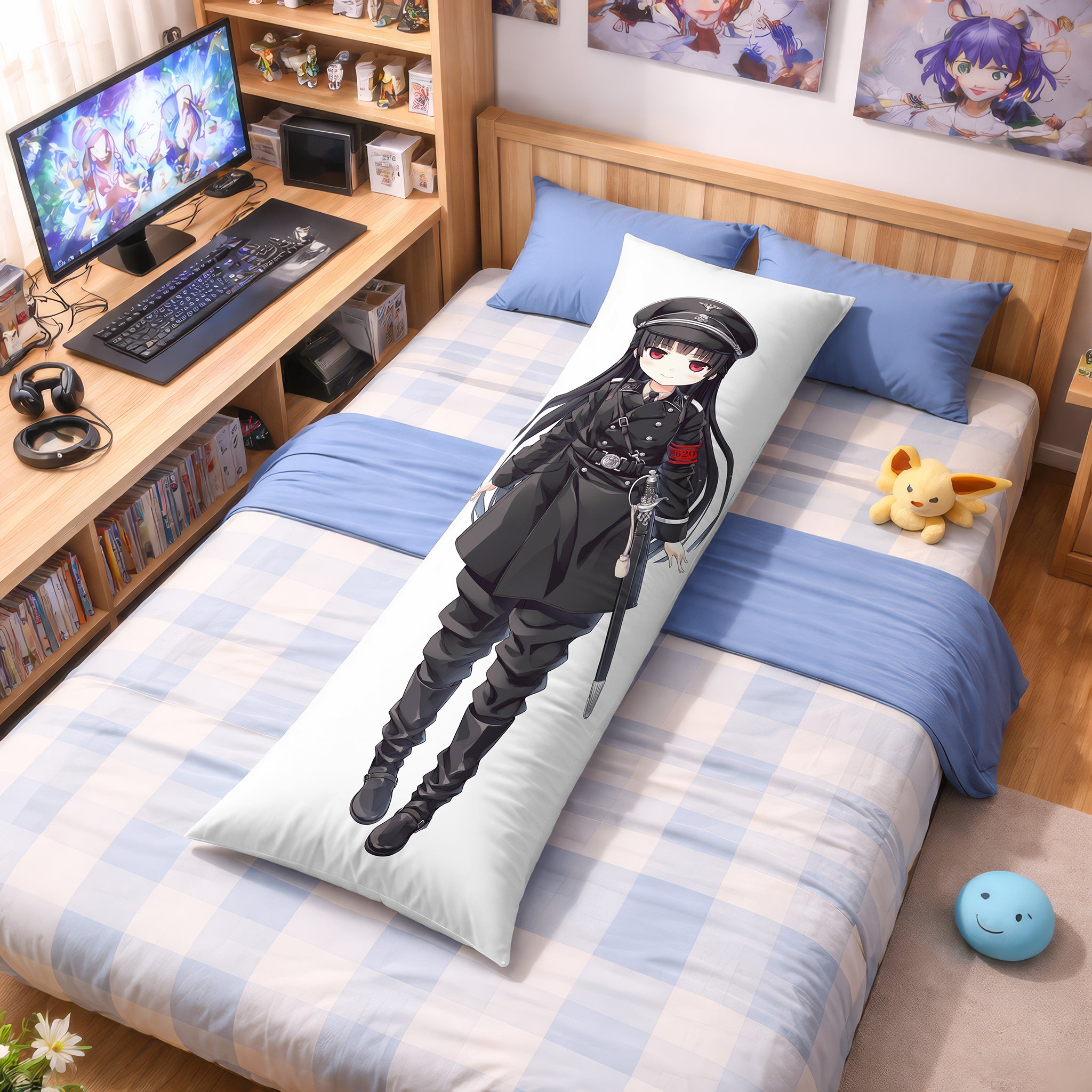 Hachiroku (Uniform & Miko) - AnimePillow Fan-Art Edition