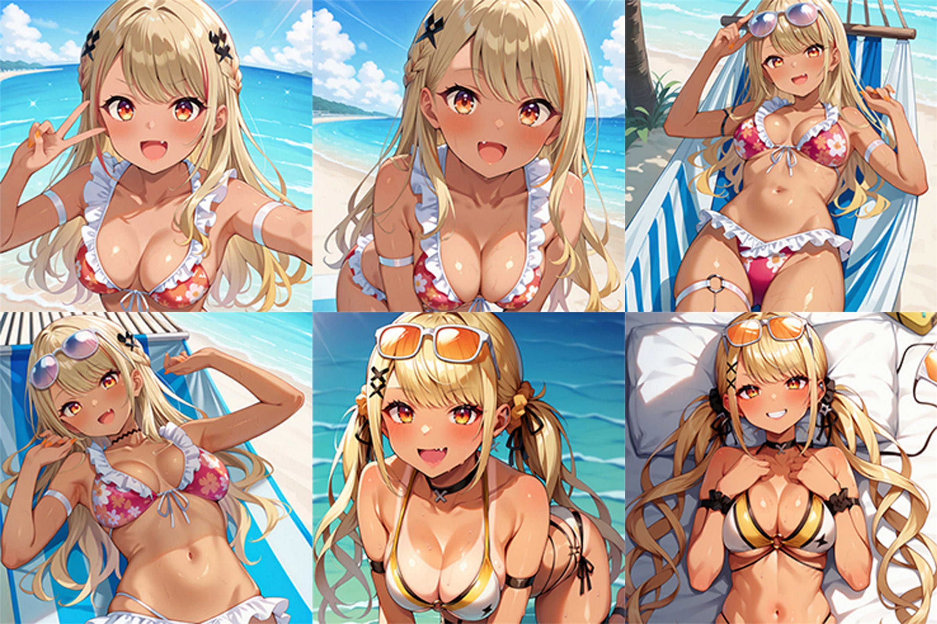 Qpi Kaminari (Bikini Ver.) - Anime Inflatable Dice Fan-Art Edition