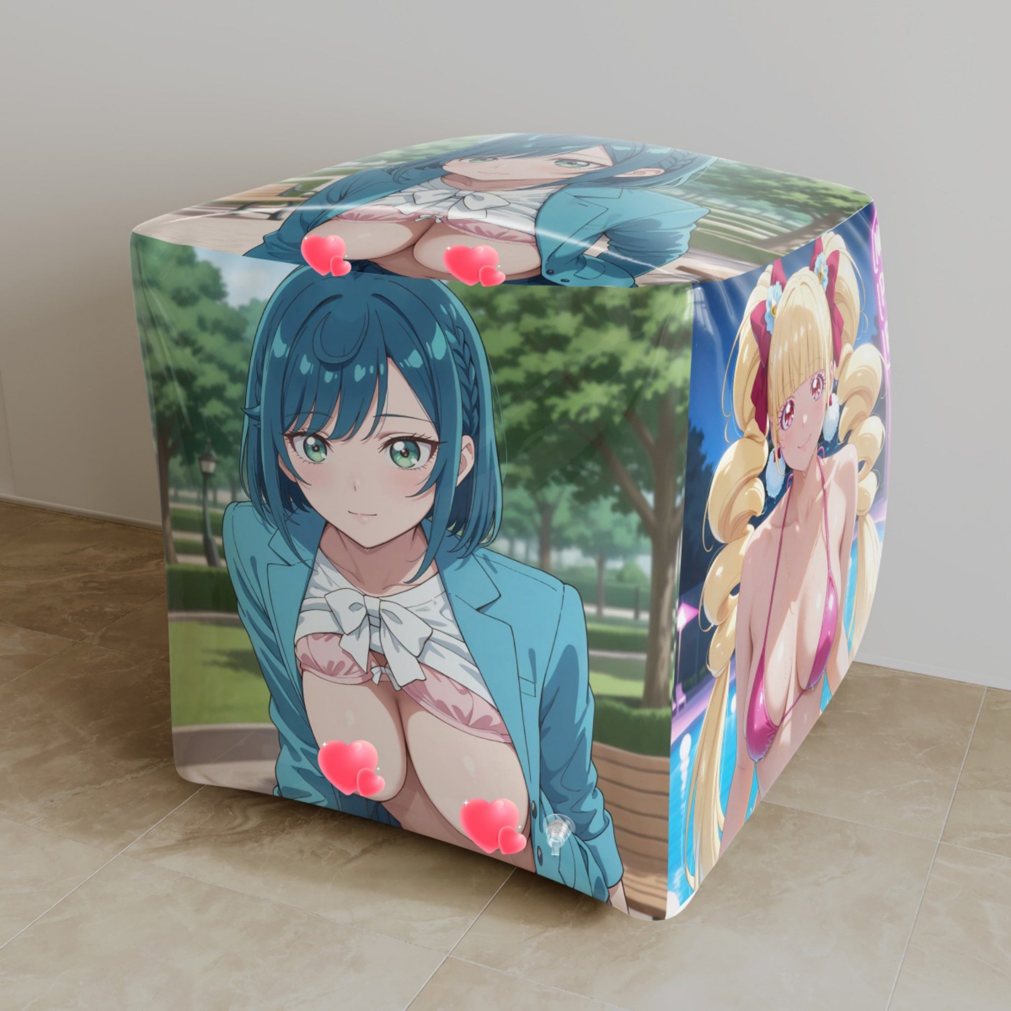 Kokone Fuwa & Emiru Aisaki A - Anime Inflatable Dice Fan-Art Edition