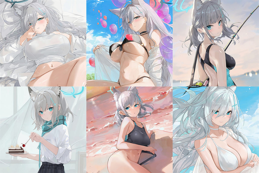 Shiroko & Shiroko Terror - Anime Inflatable Dice Fan-Art Edition