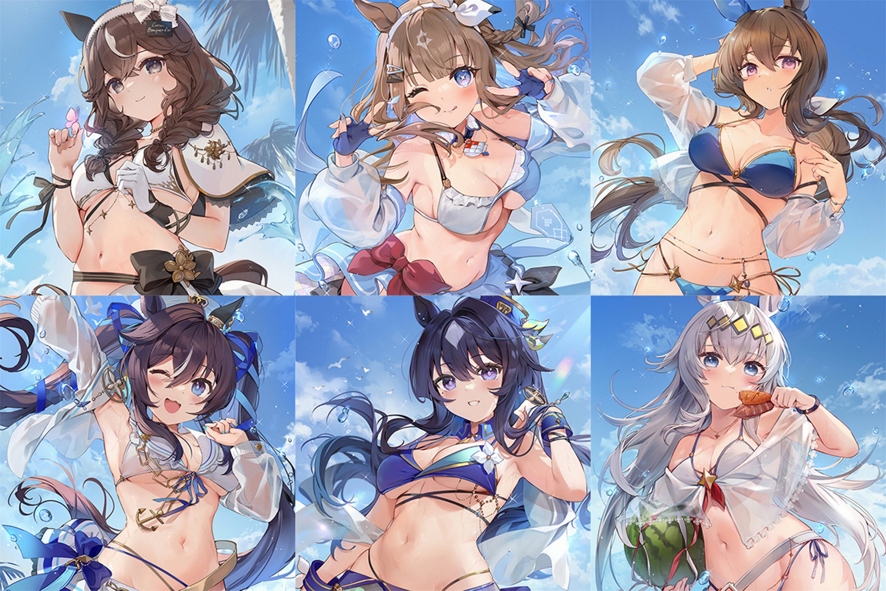 Uma Musume Summer Ver. - Anime Inflatable Dice Fan-Art Edition