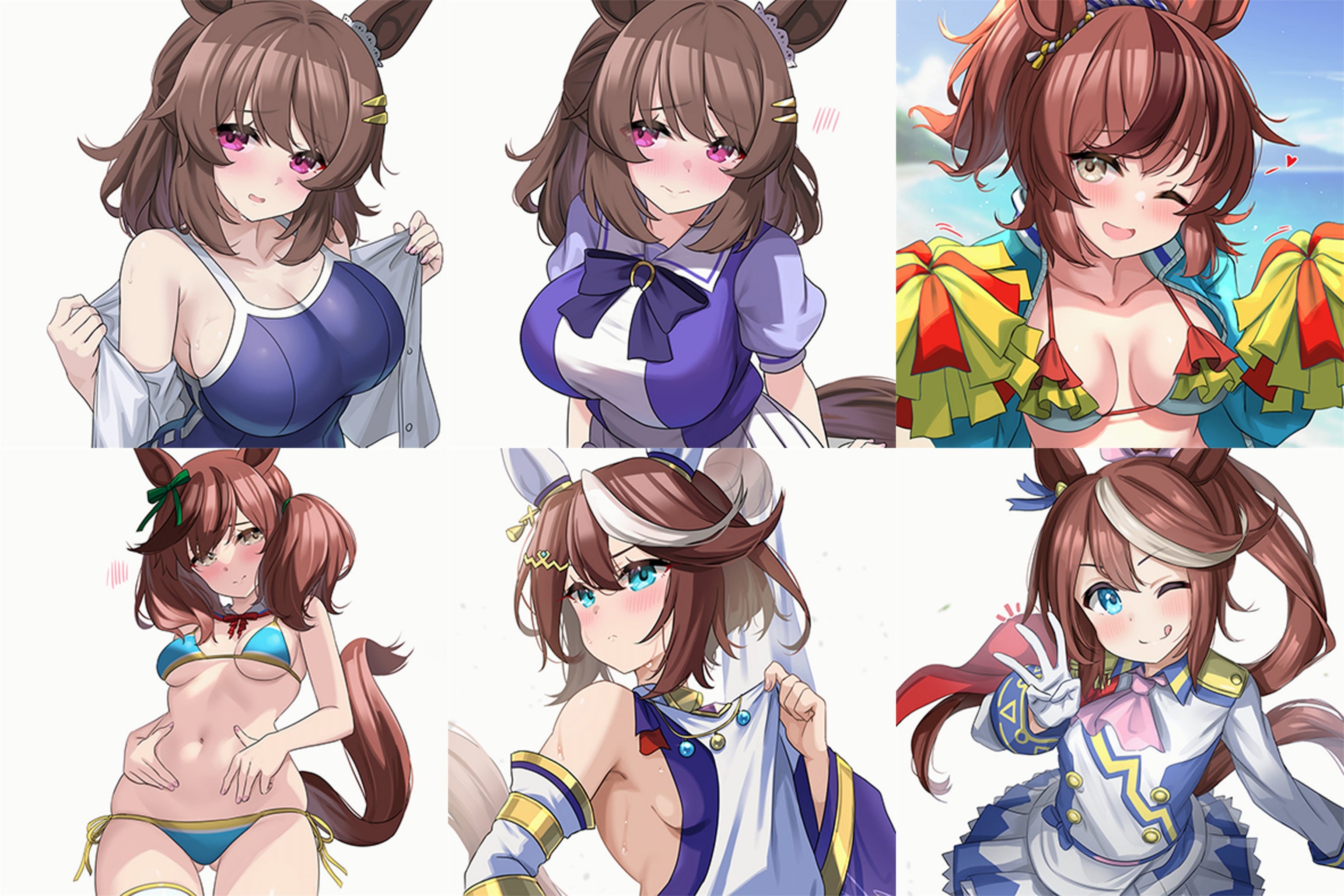 Tokai Teio, Nice Nature, Light Hello - Anime Inflatable Dice Fan-Art Edition