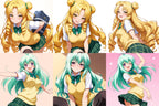 Saki Tenjoin, Kyoko Kirisaki - Anime Inflatable Dice Fan-Art Edition