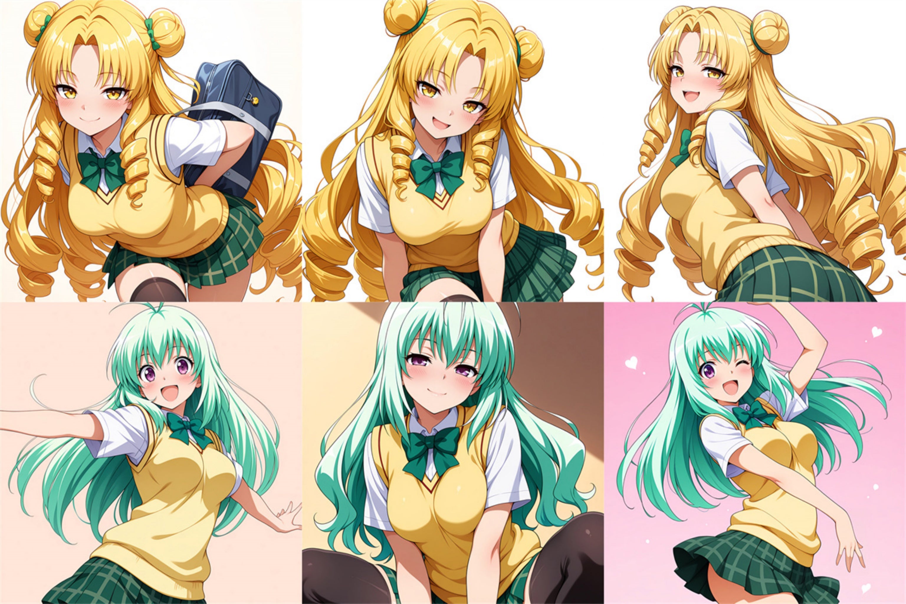 Saki Tenjoin, Kyoko Kirisaki - Anime Inflatable Dice Fan-Art Edition