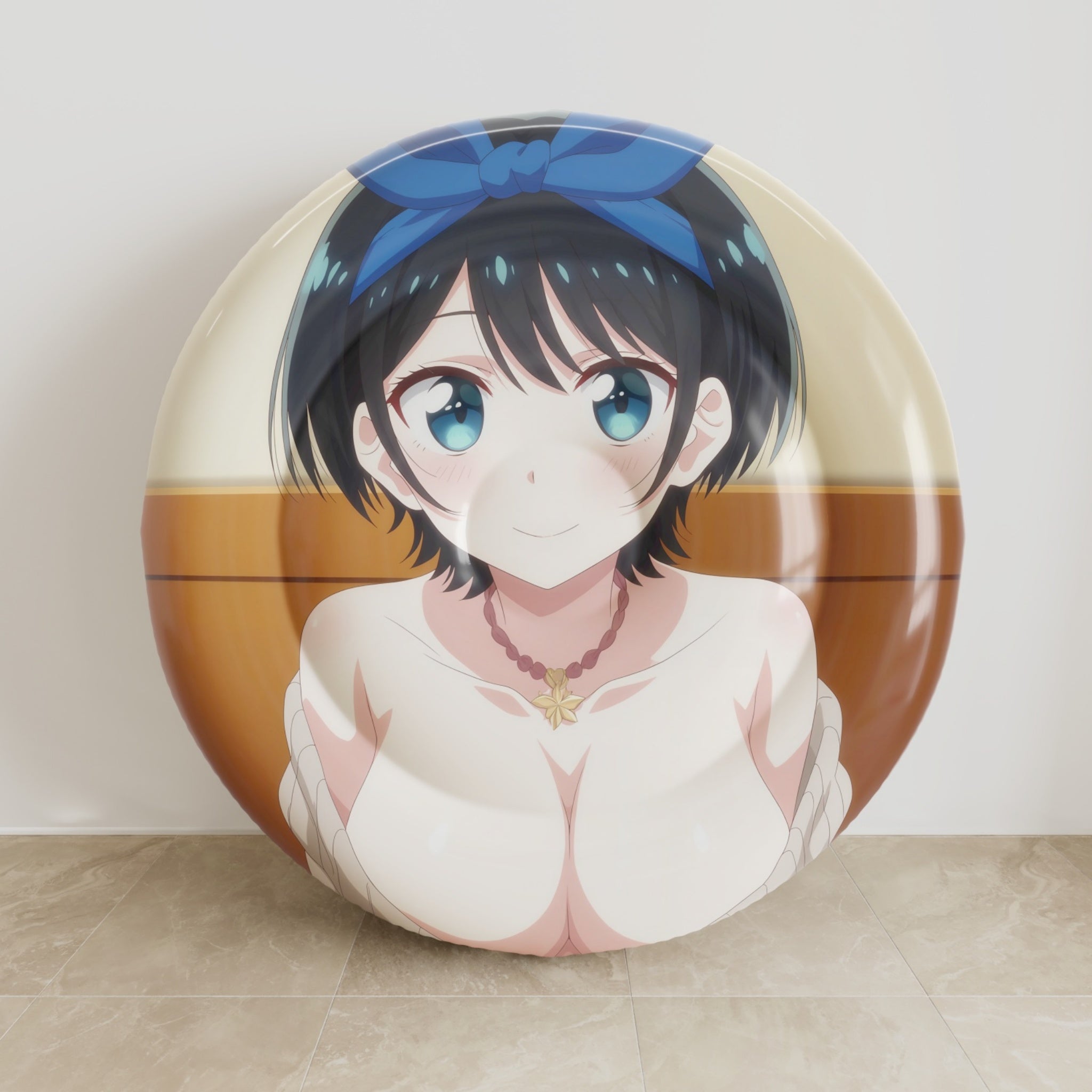 Ruka Sarashina - Anime Inflatable Round Cushion Fan-Art Edition
