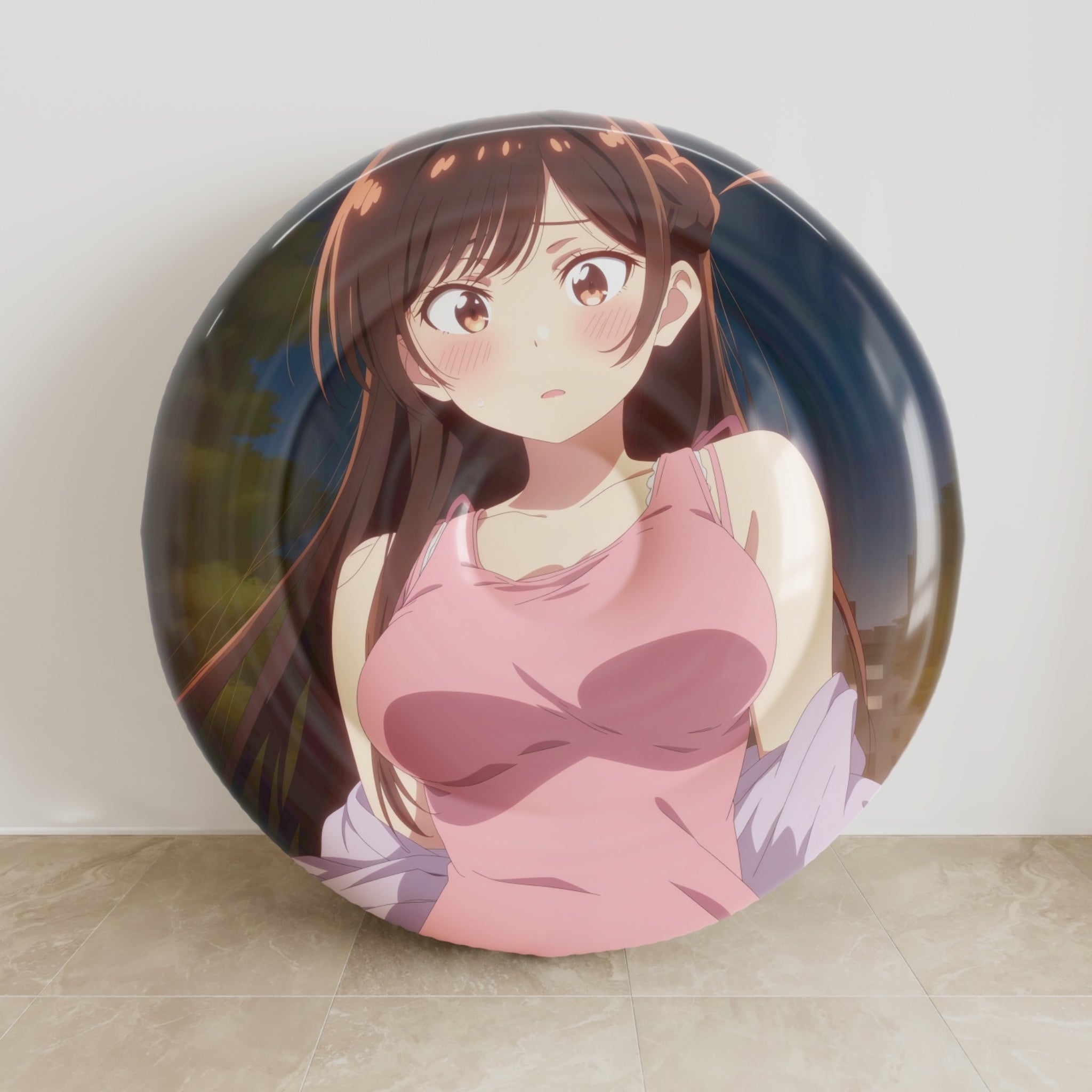 Chizuru Mizuhara B - Anime Inflatable Round Cushion Fan-Art Edition