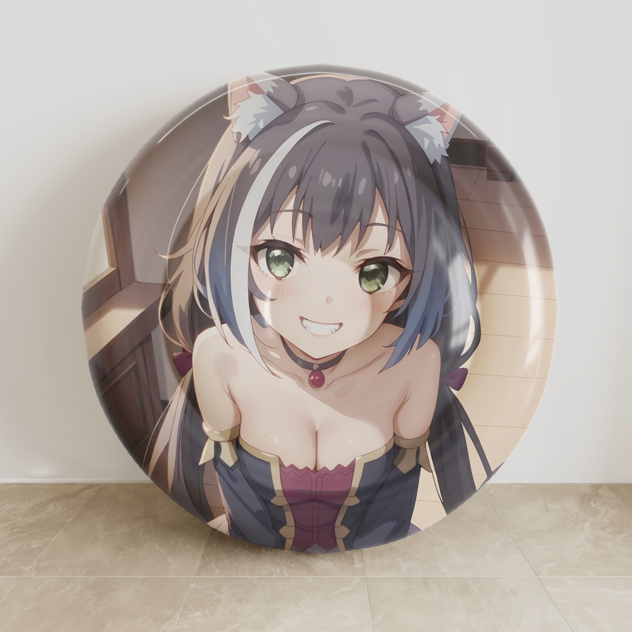 Kyaru - Anime Inflatable Round Cushion Fan-Art Edition