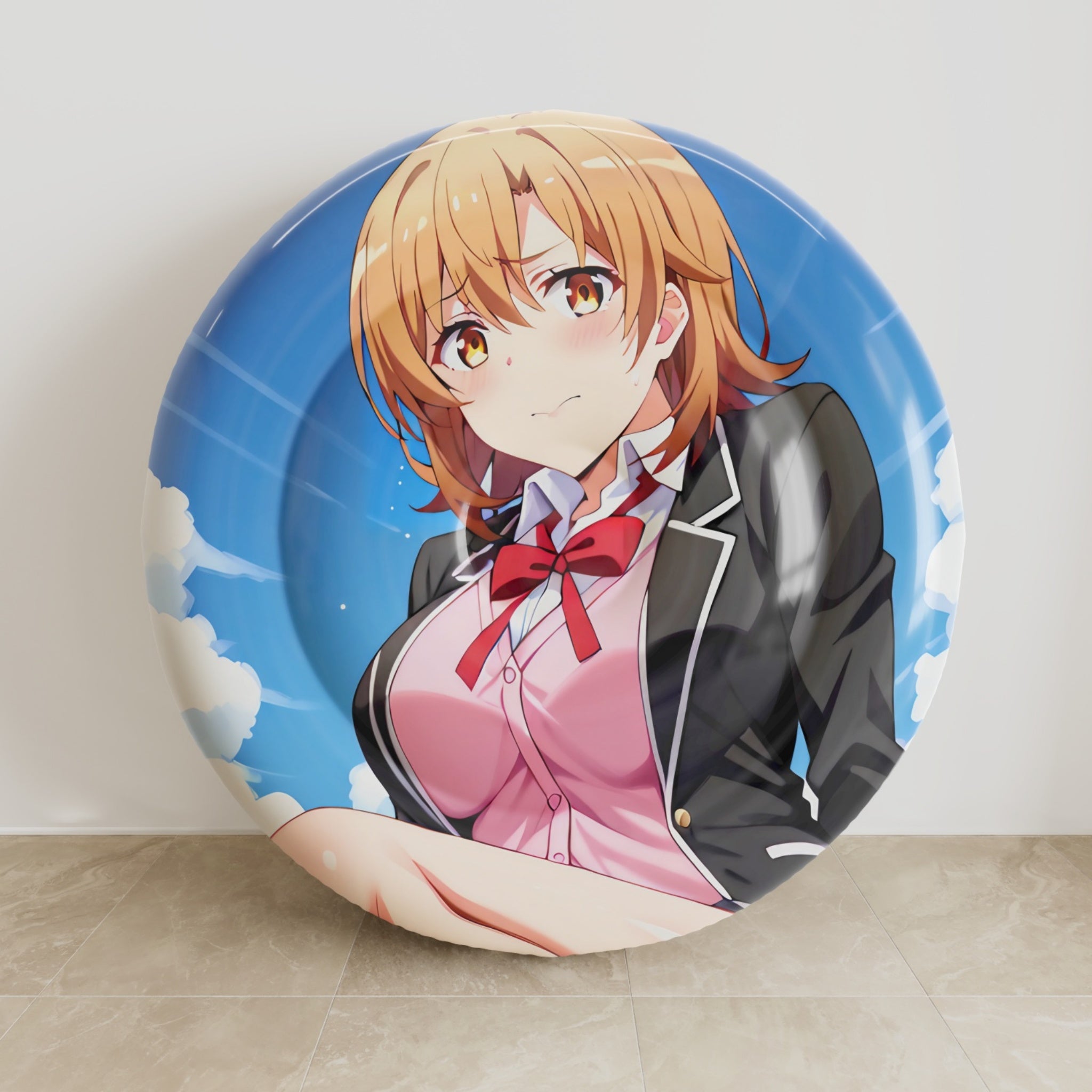 Iroha Isshiki (Uniform Ver.) - Anime Inflatable Round Cushion Fan-Art Edition