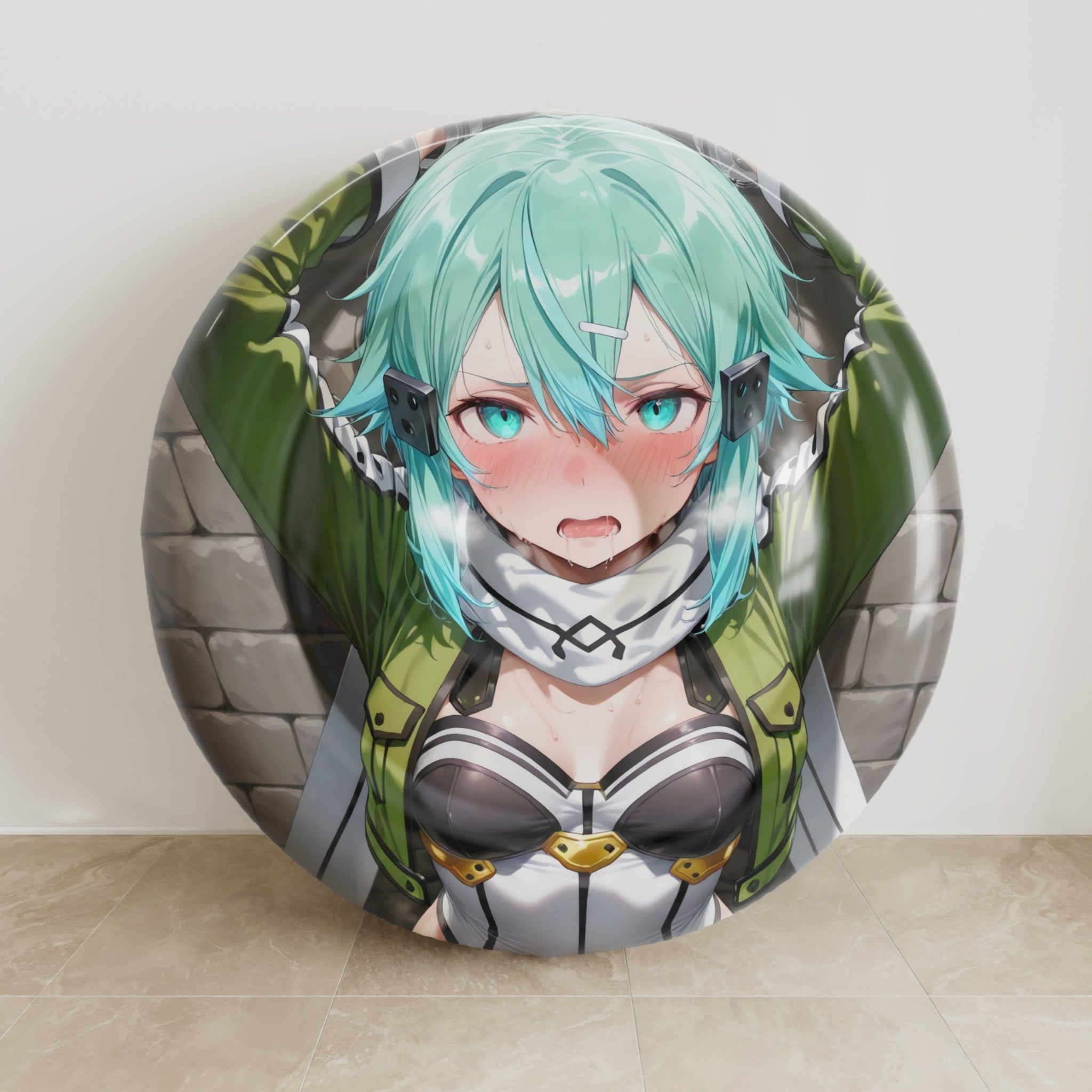 Sinon - Anime Inflatable Round Cushion Fan-Art Edition