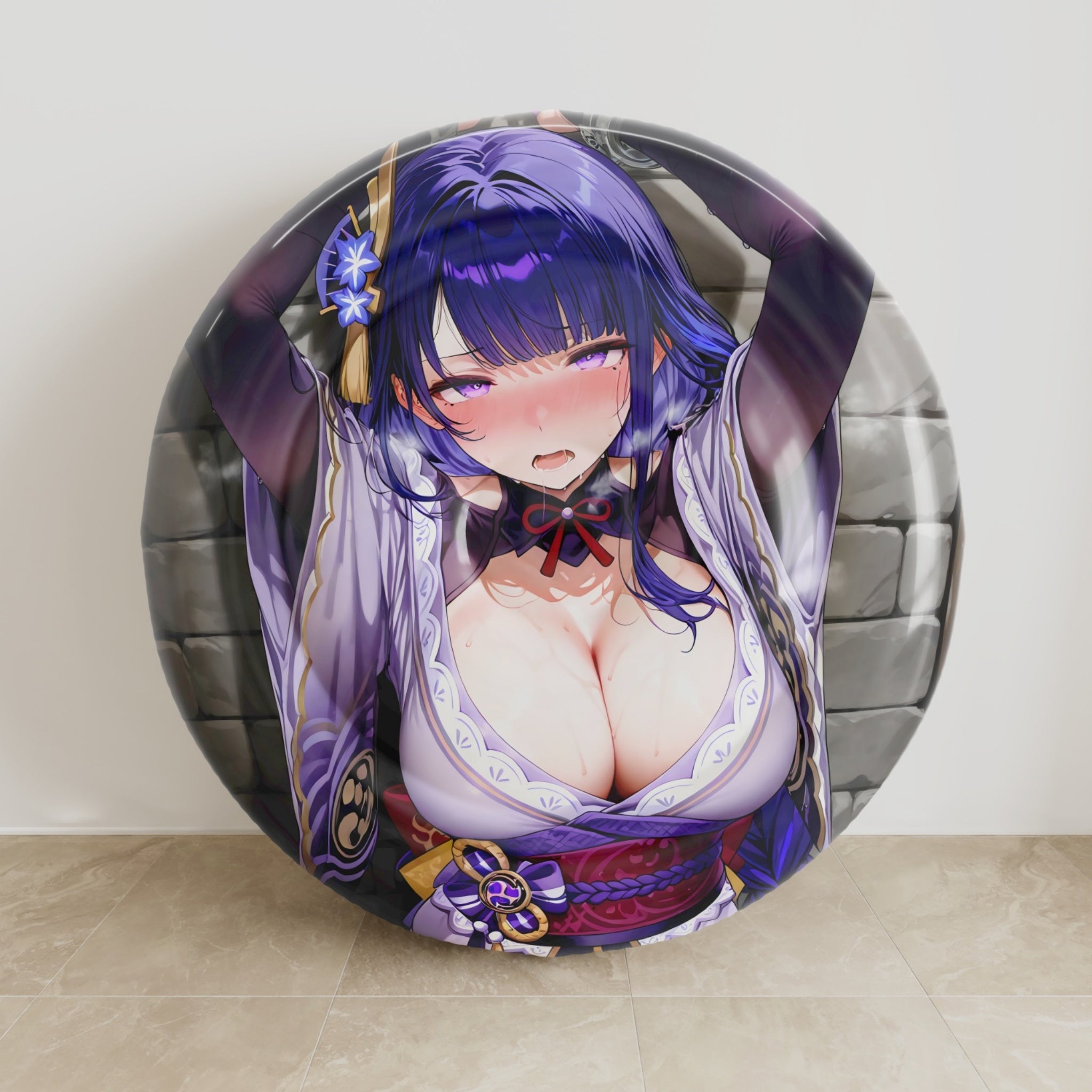 Raiden Shogun - Anime Inflatable Round Cushion Fan-Art Edition