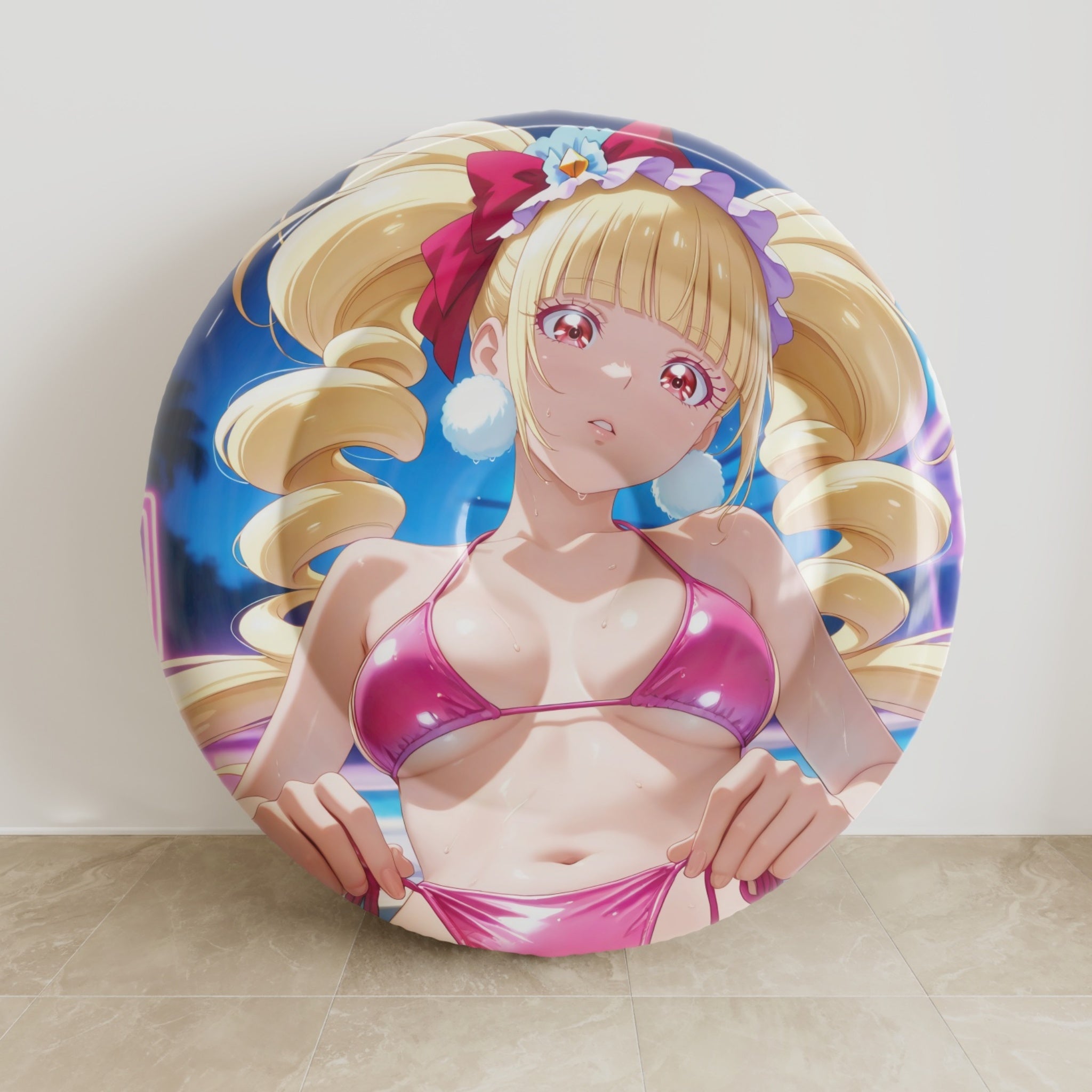 Emiru Aisaki (Swimsuit Ver.) - Anime Inflatable Round Cushion Fan-Art Edition