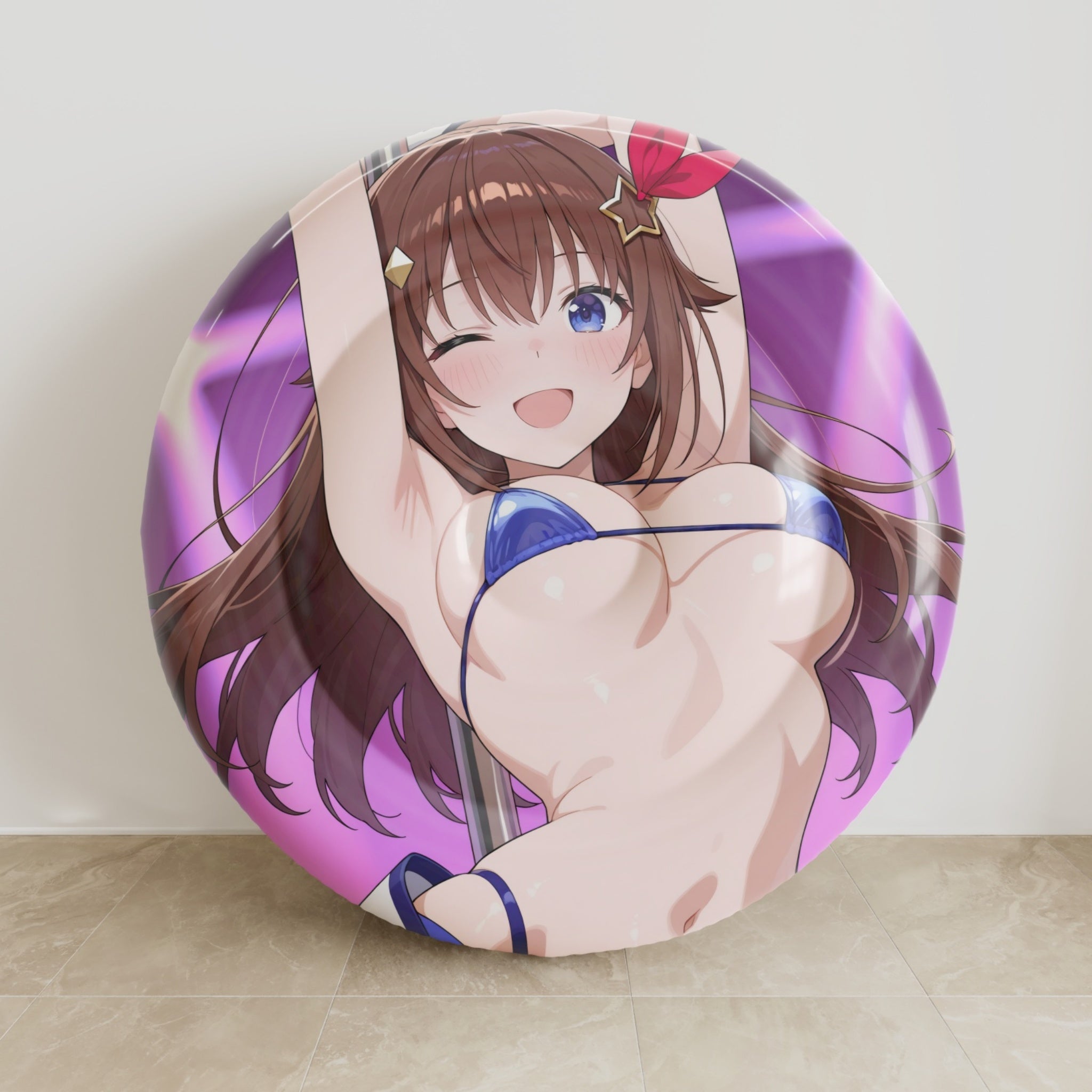 Tokino Sora (Bikini Ver.) - Anime Inflatable Round Cushion Fan-Art Edition