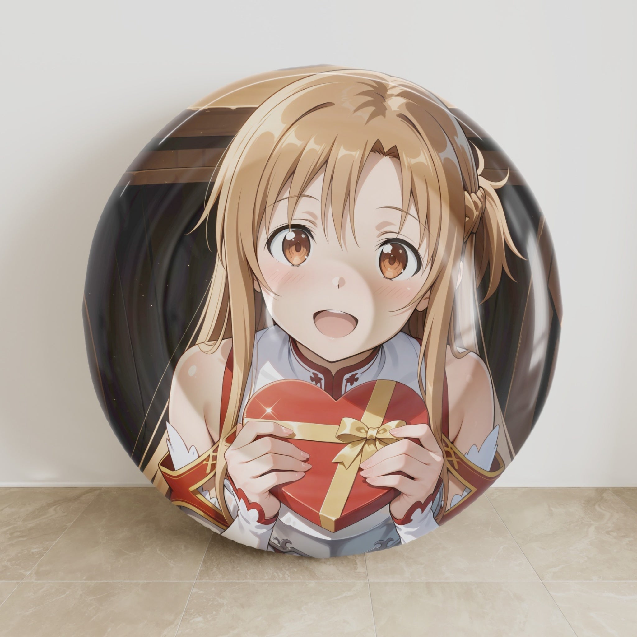 Asuna (Valentine Ver.) - Anime Inflatable Round Cushion Fan-Art Edition