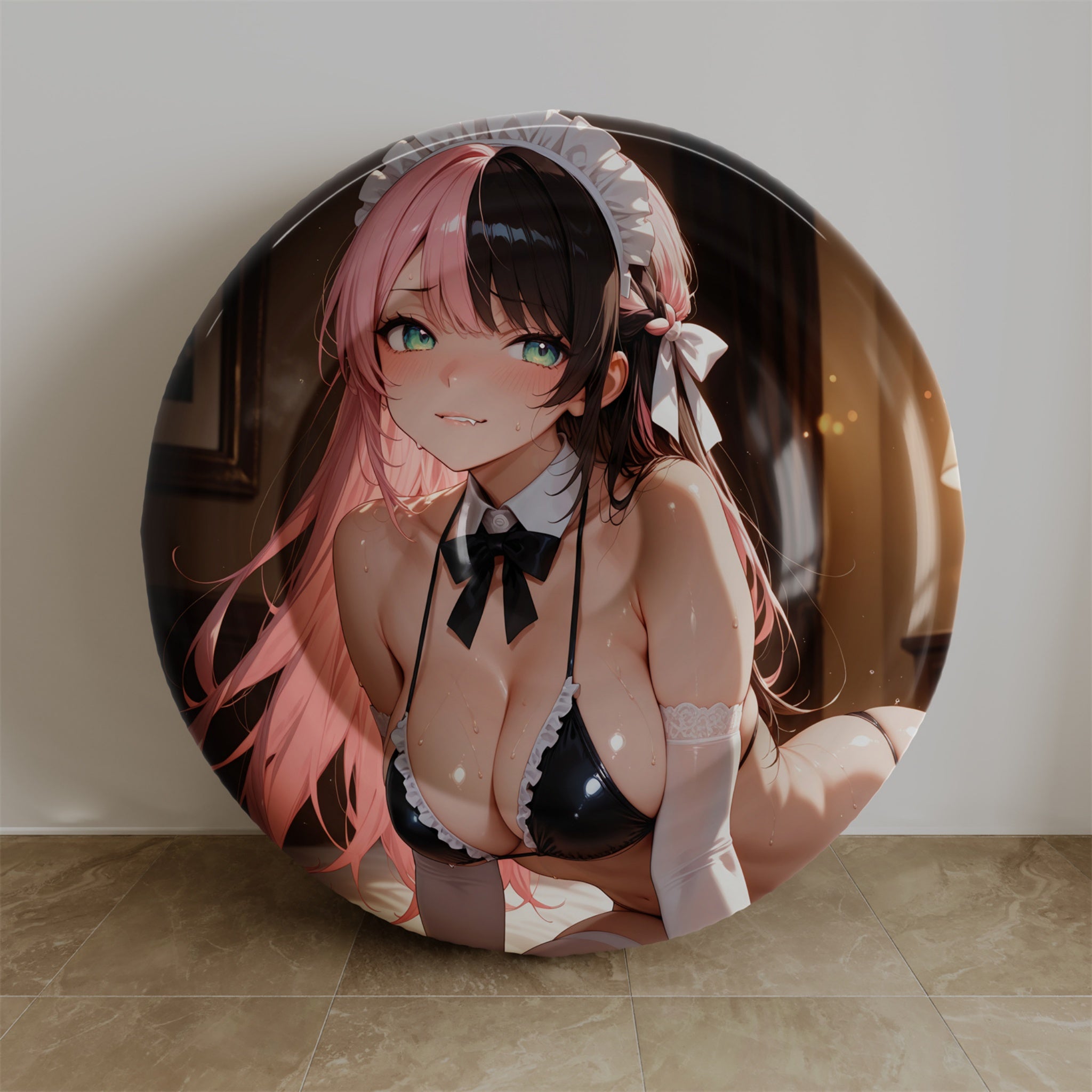 Hinano Tachibana (Bikini Maid Ver.) - Anime Inflatable Round Cushion Fan-Art Edition