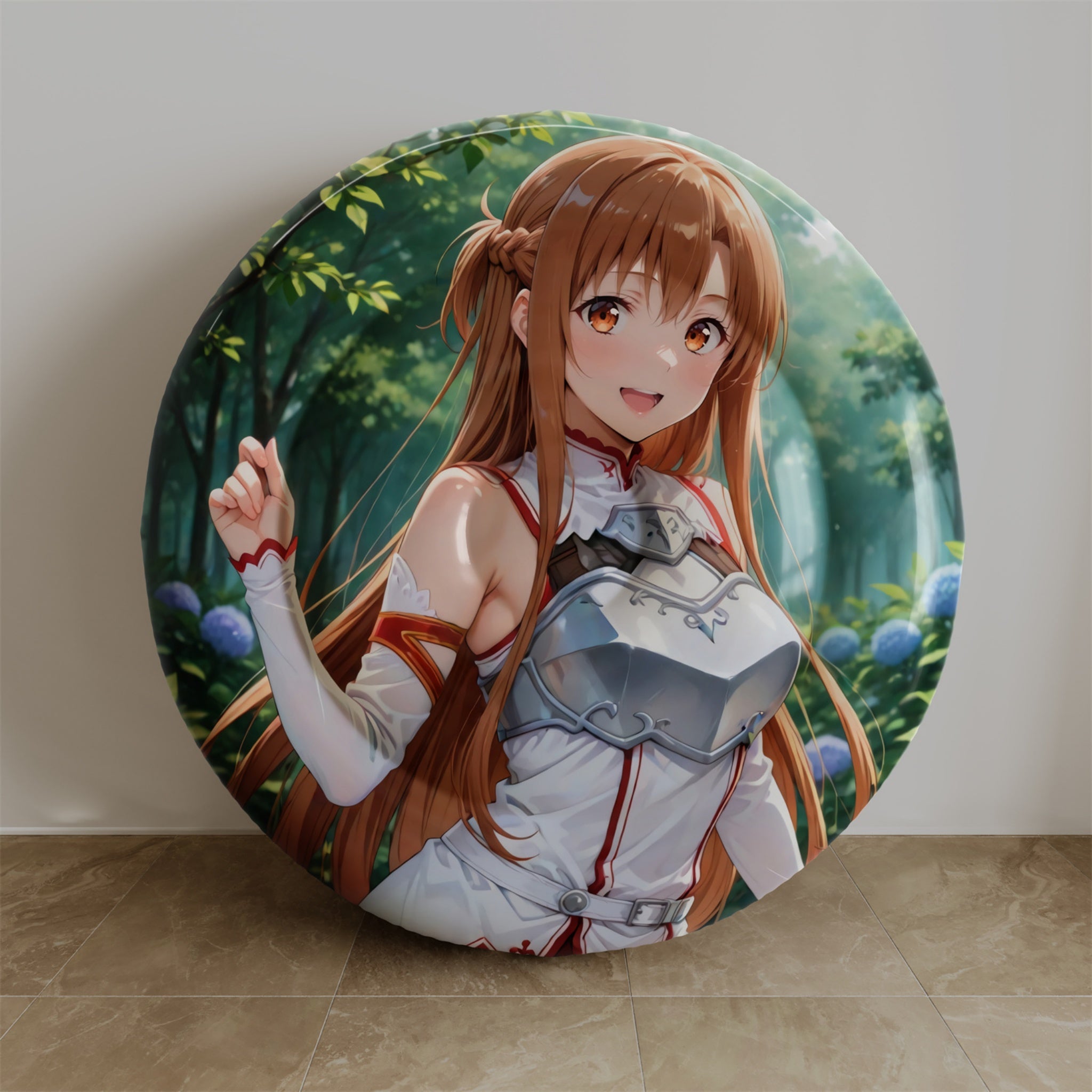 Asuna Yuuki D - Anime Inflatable Round Cushion Fan-Art Edition
