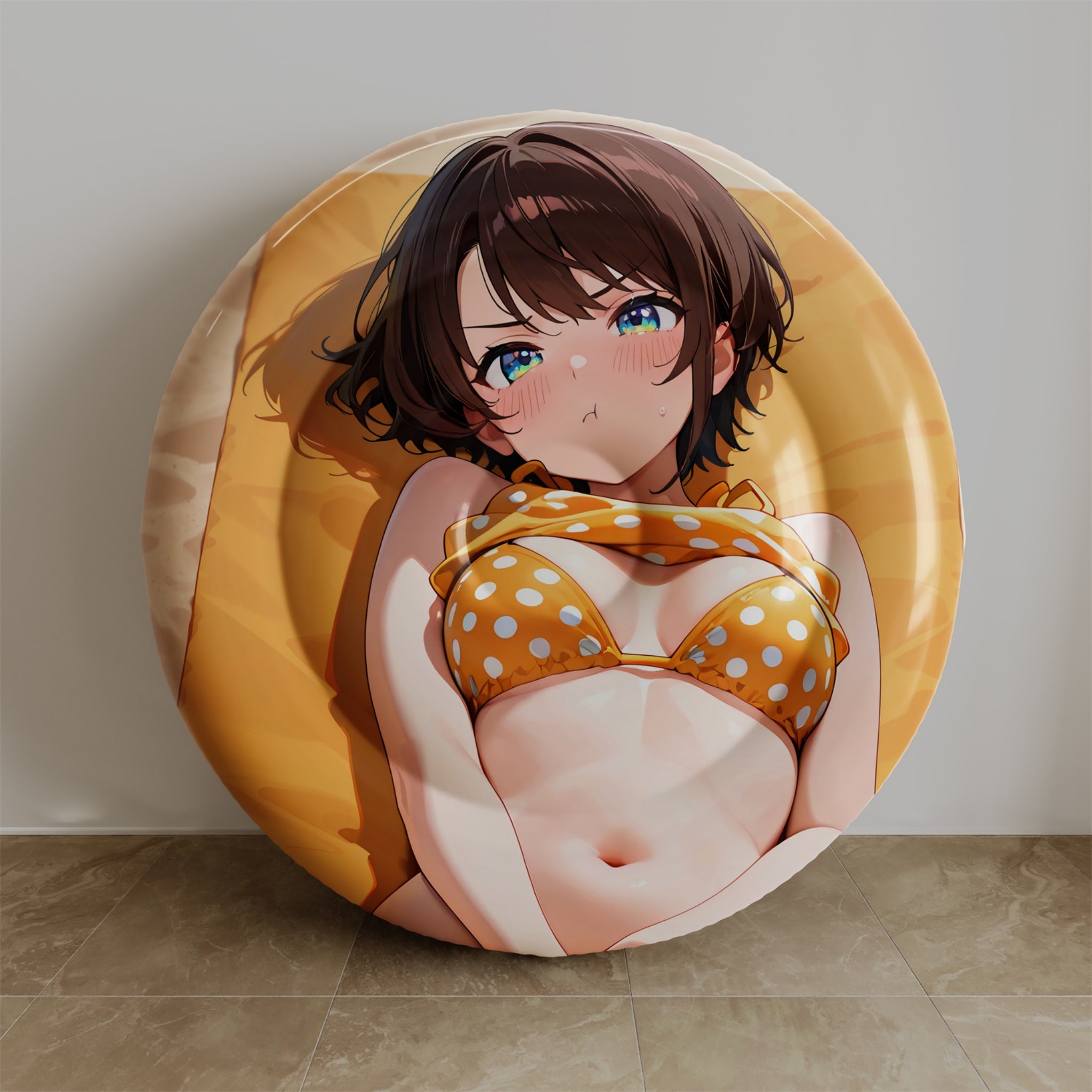Oozora Subaru (Swimsuit Ver.) - Anime Inflatable Round Cushion Fan-Art Edition