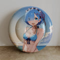 Rem (Swimsuit Ver.) - Anime Inflatable Round Cushion Fan-Art Edition