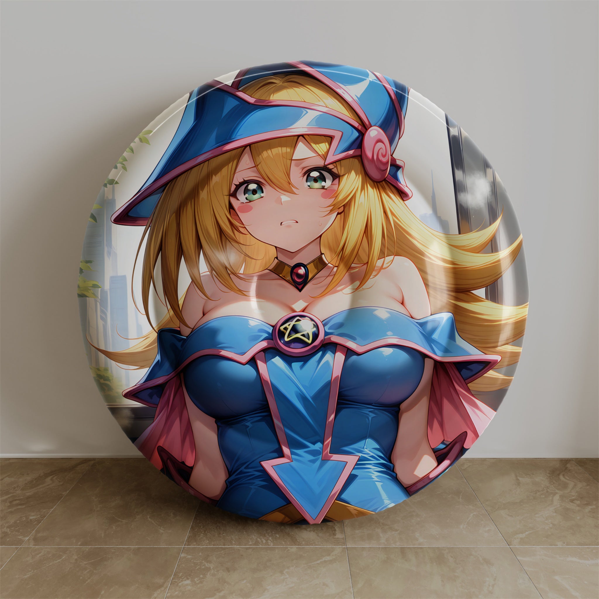 Dark Magician Girl B - Anime Inflatable Round Cushion Fan-Art Edition