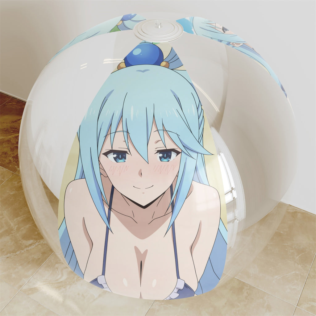 Aqua (Swimsuit Ver.) - Anime Beach Ball Fan-Art Edition