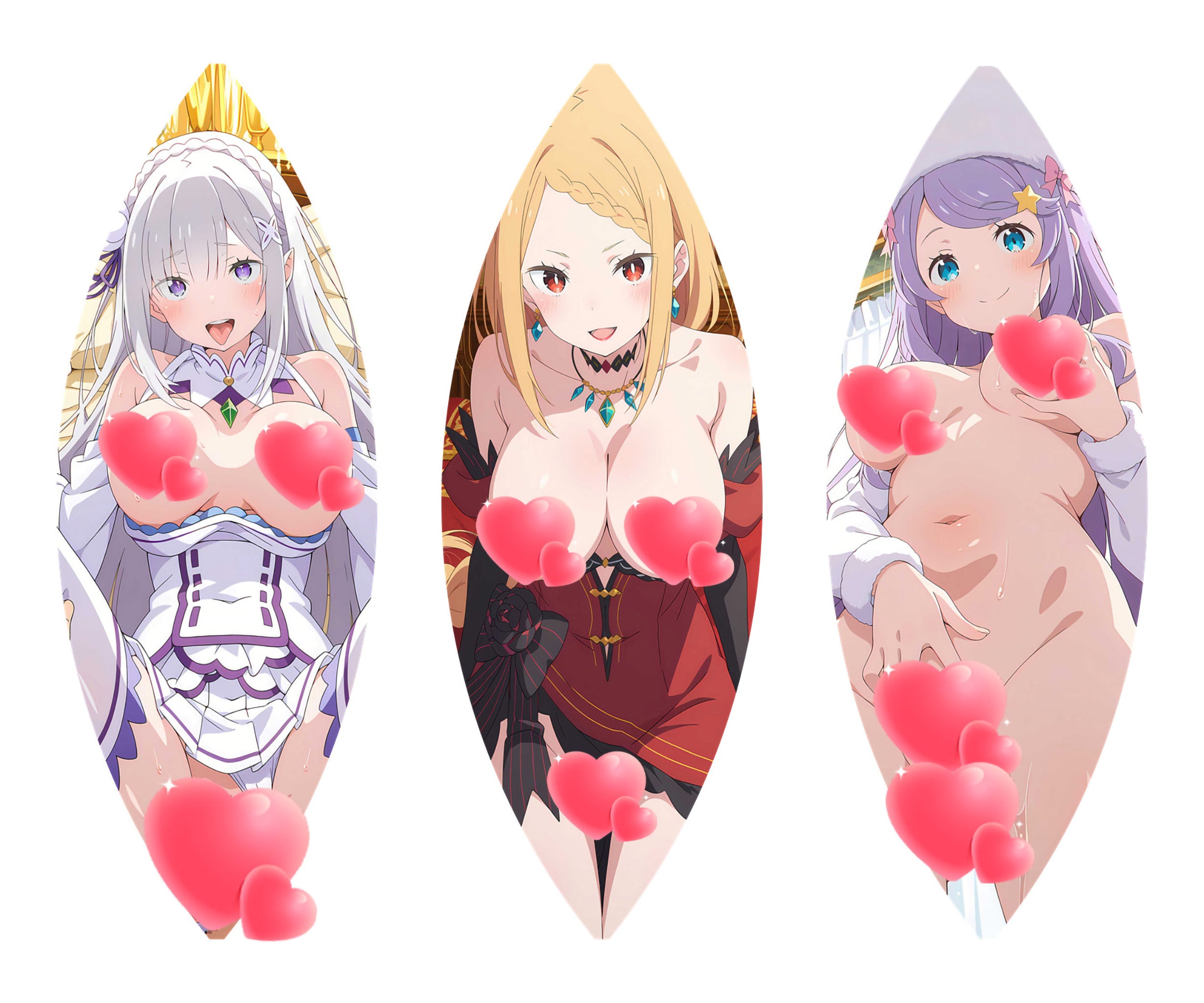 Emilia, Priscilla & Anastasia - Anime Beach Ball Fan-Art Edition