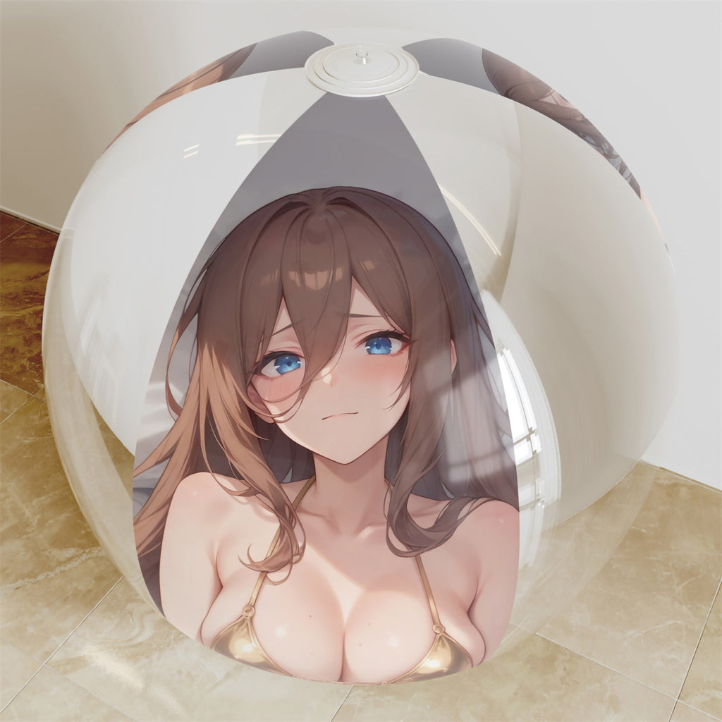 Miku Nakano (Golden Bikini Ver.) - Anime Beach Ball Fan-Art Edition