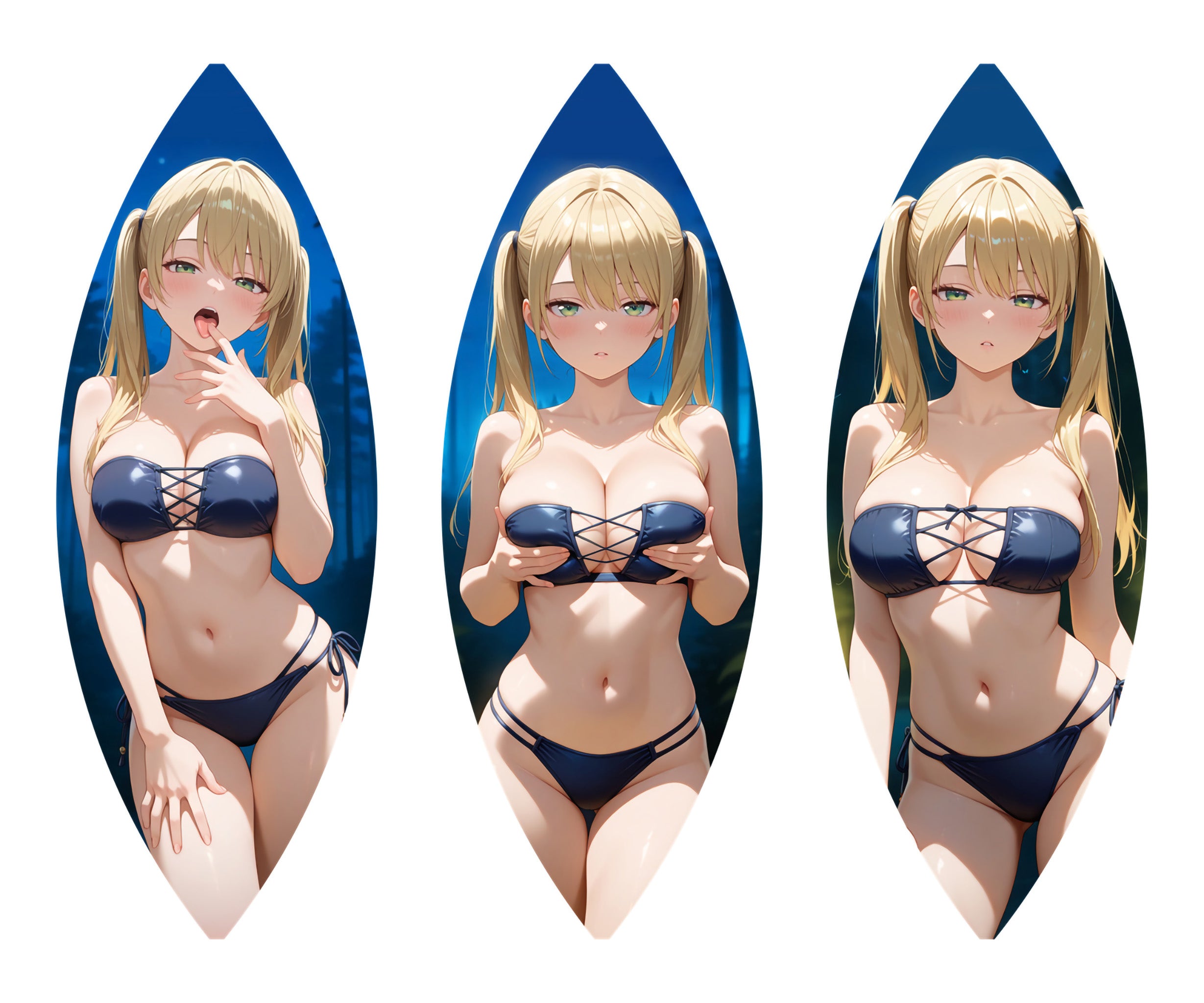 Rika Hoshizaki (Swimsuit Ver.) - Anime Beach Ball Fan-Art Edition