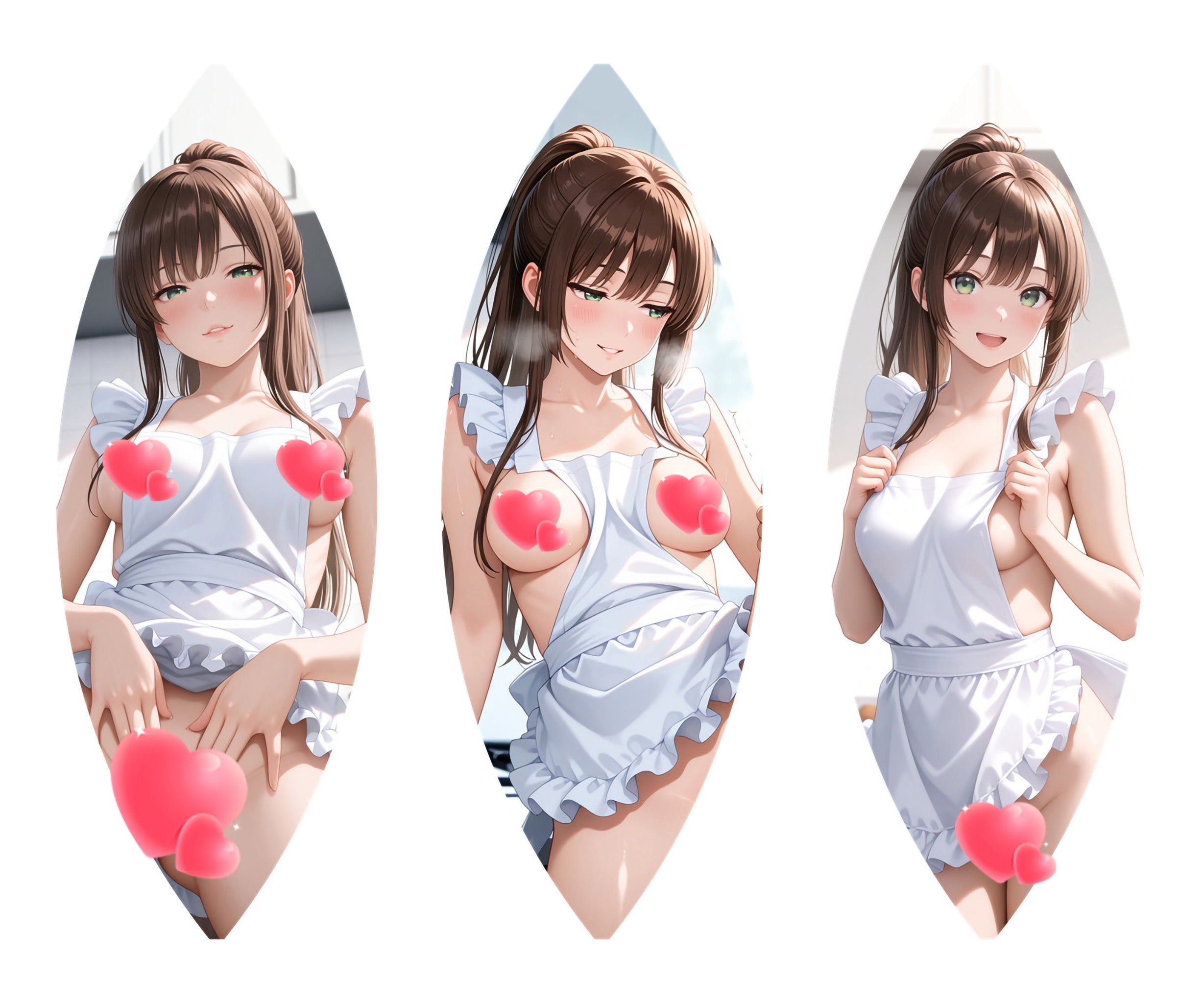 Sayaka Kirasaka (Apron Ver.) - Anime Beach Ball Fan-Art Edition