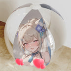 AZKi, Fuwawa, Fubuki - Anime Beach Ball Fan-Art Edition