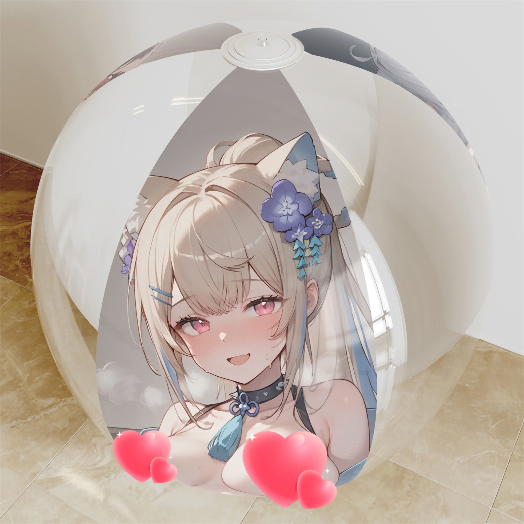 AZKi, Fuwawa, Fubuki - Anime Beach Ball Fan-Art Edition