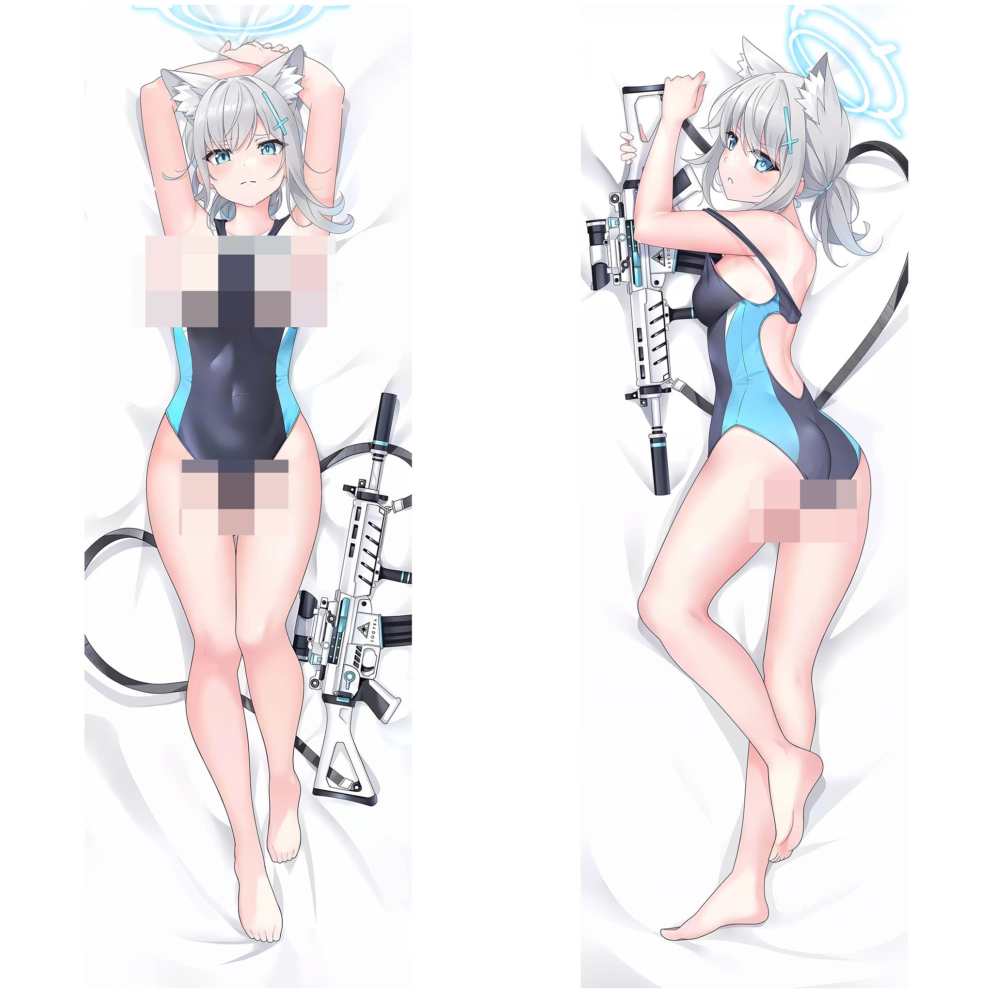 Shiroko Sunaookami (Versión de Verano) - Edición Fan-Art de AnimePillow