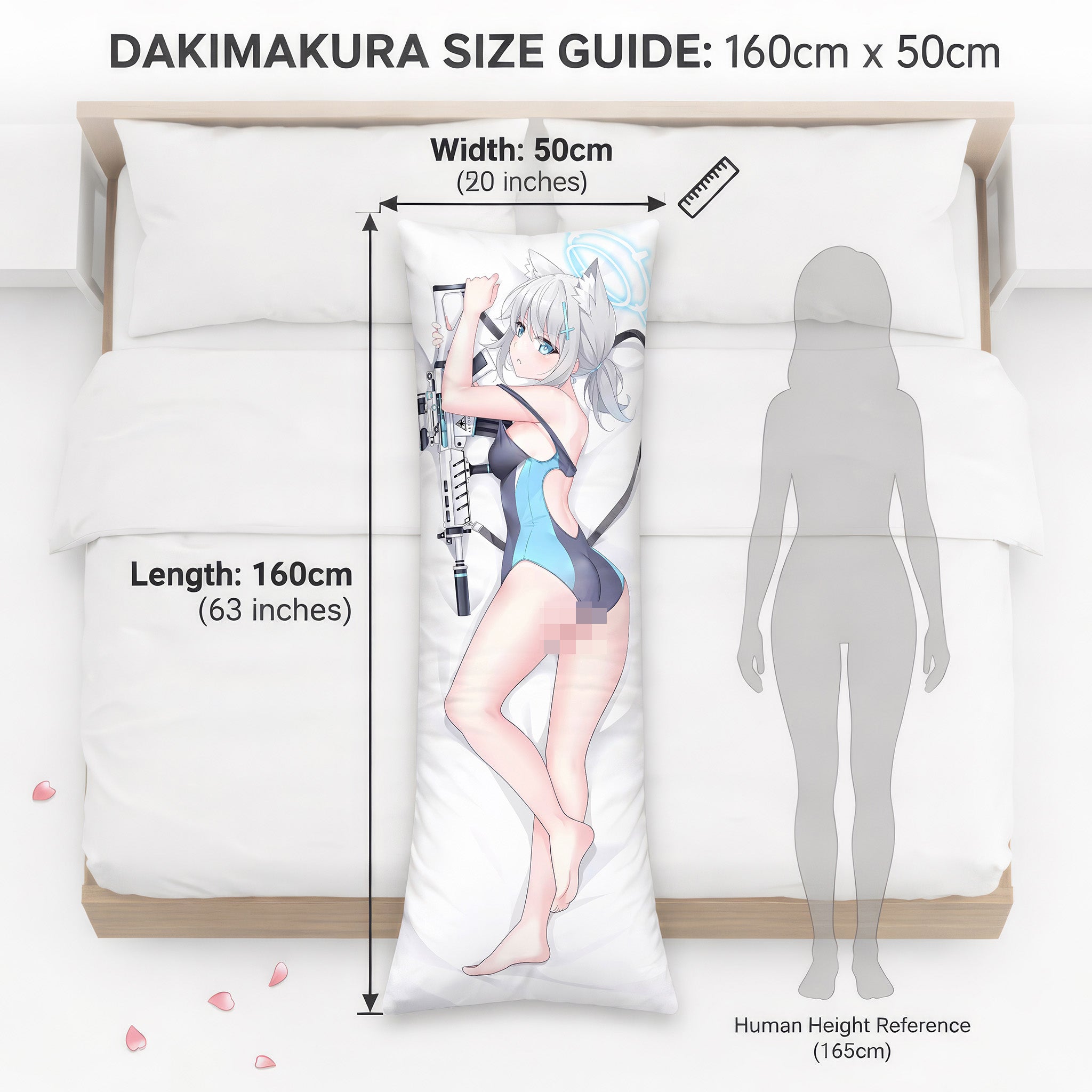 Shiroko Sunaookami (Versión de Verano) - Edición Fan-Art de AnimePillow