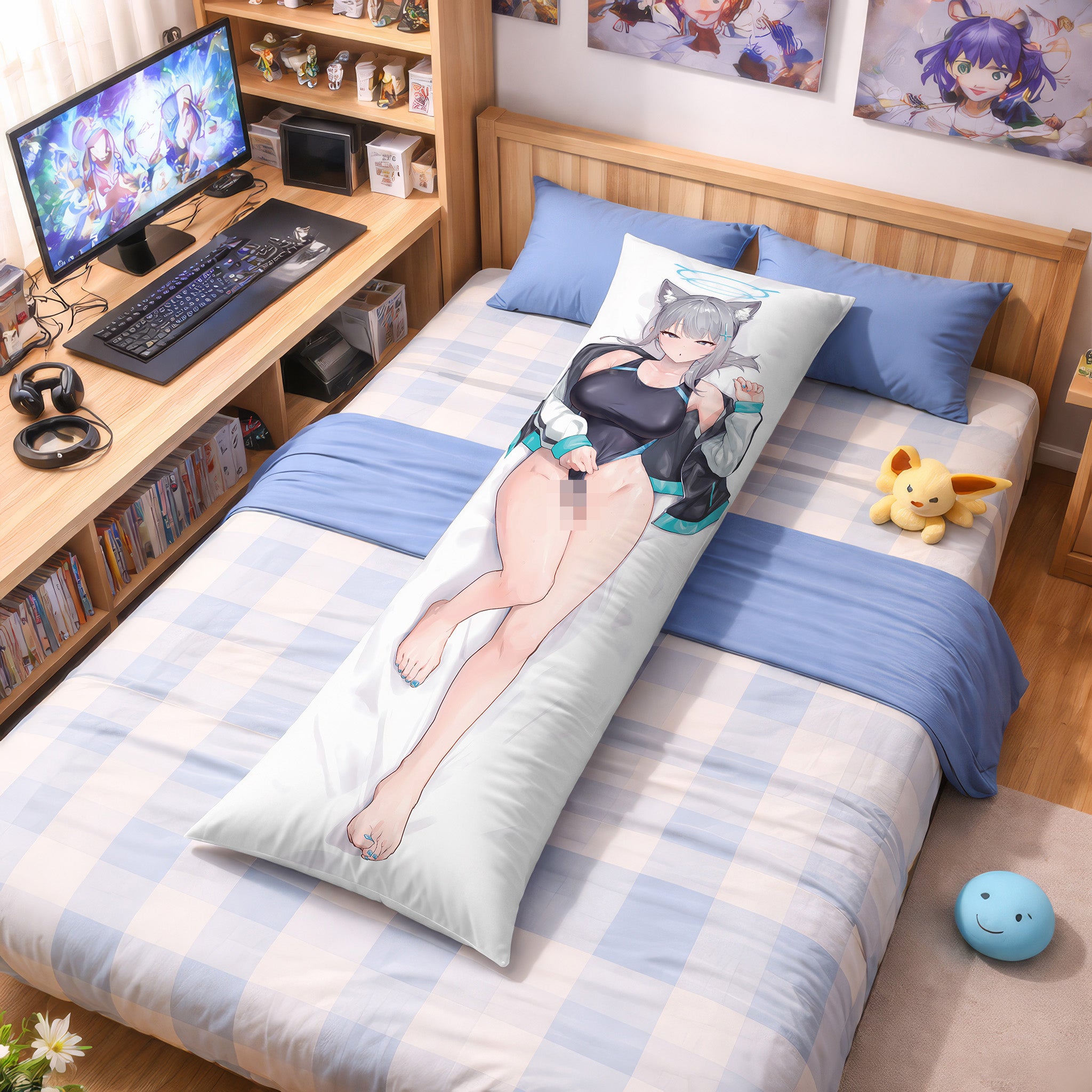 Shiroko Sunaookami (Ver. Radiante) - Edición Fan-Art de AnimePillow