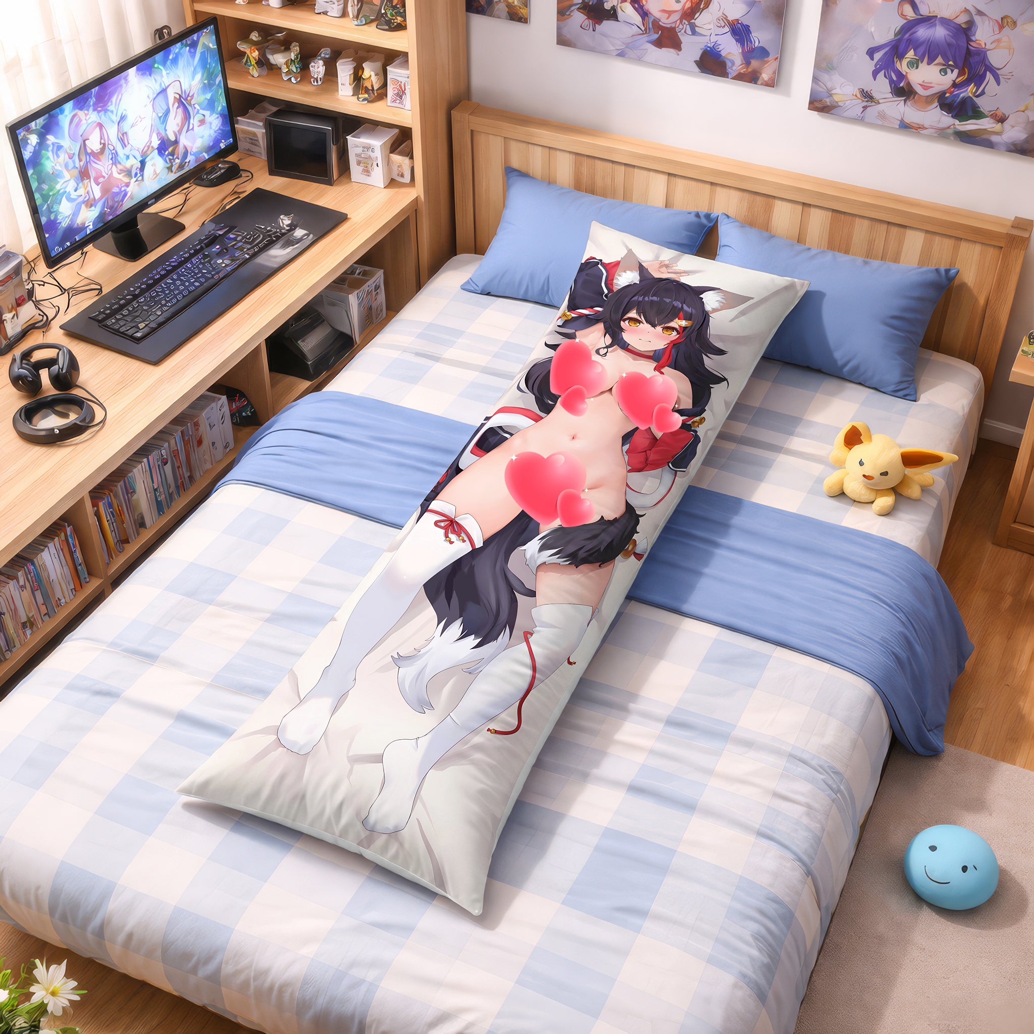 Ookami Mio - Edición Fan-Art de Almohada de Anime