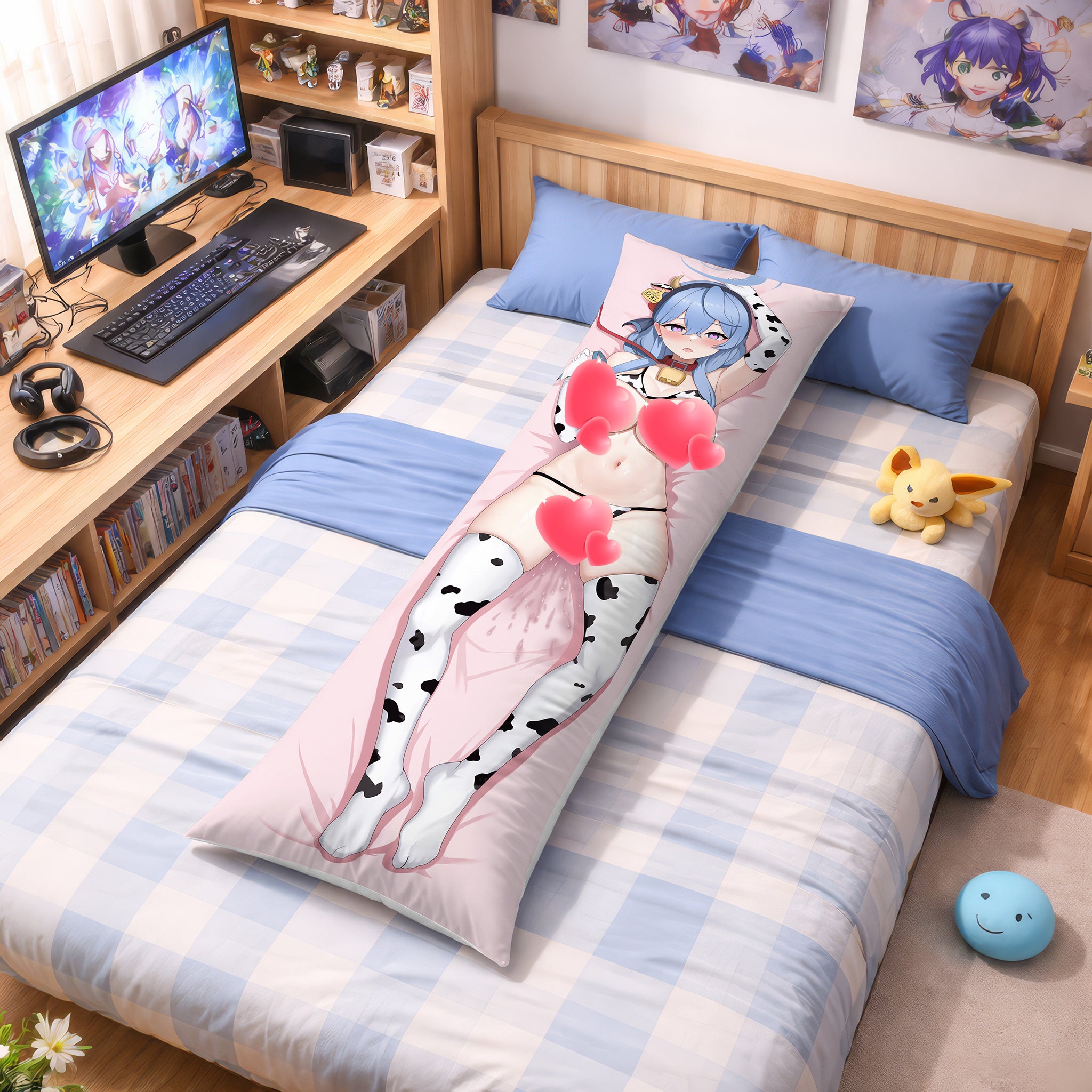 Amau Ako (Cow Cosplay Ver.) - AnimePillow Fan-Art Edition