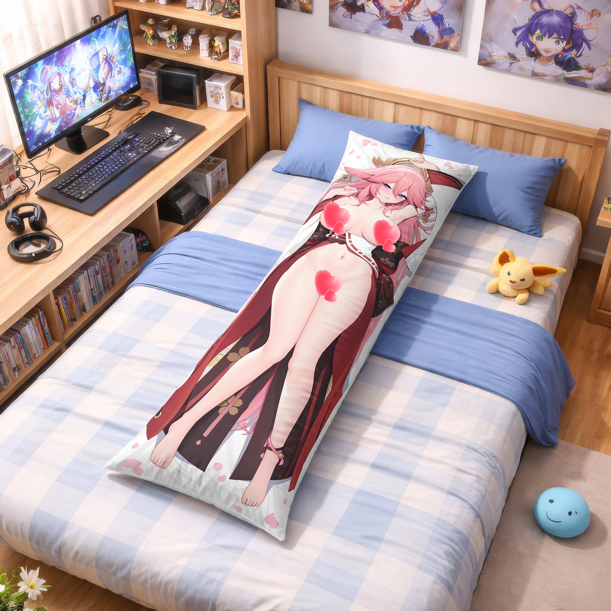 Yae Miko - Edición Fan-Art Almohada Anime