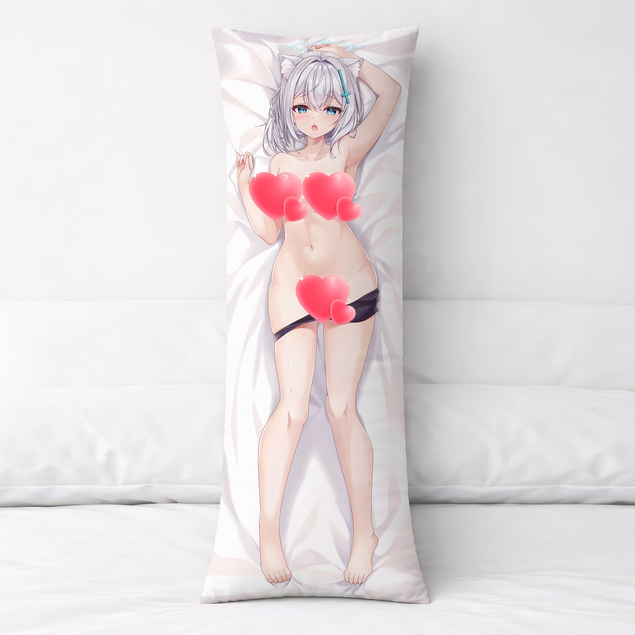 Shiroko (versión en traje de baño negro) - Edición Fan-Art de AnimePillow
